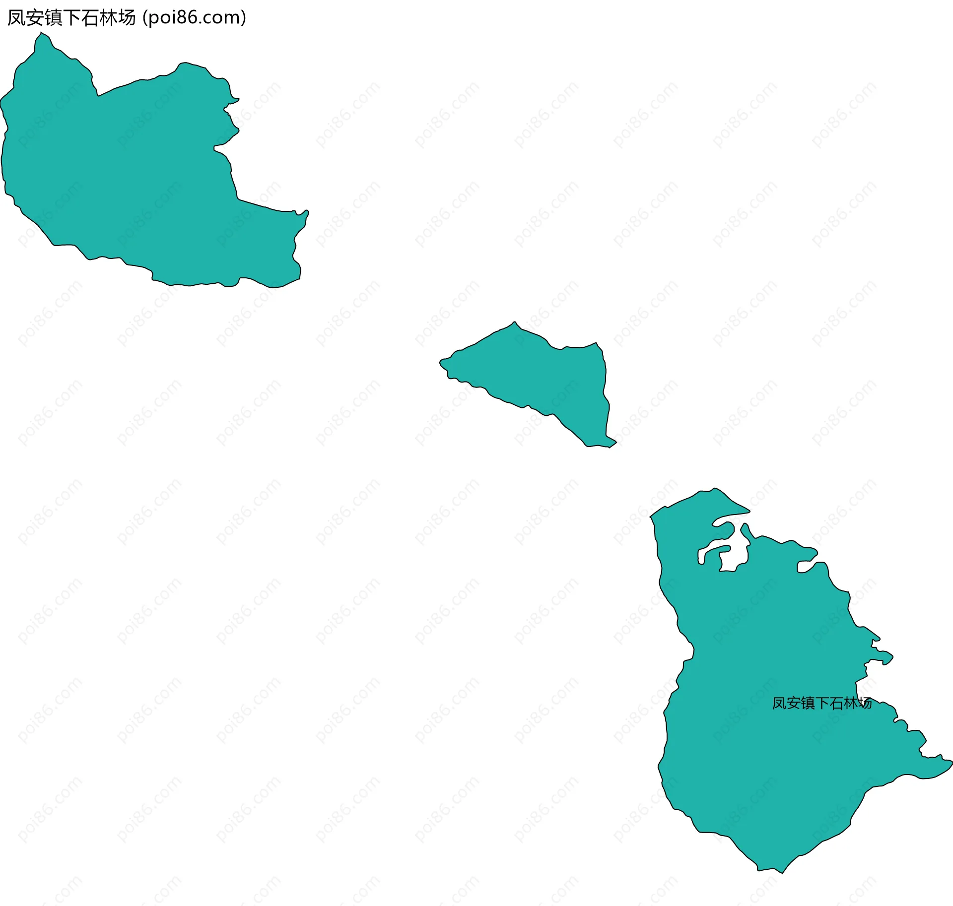凤安镇下石林场边界地图