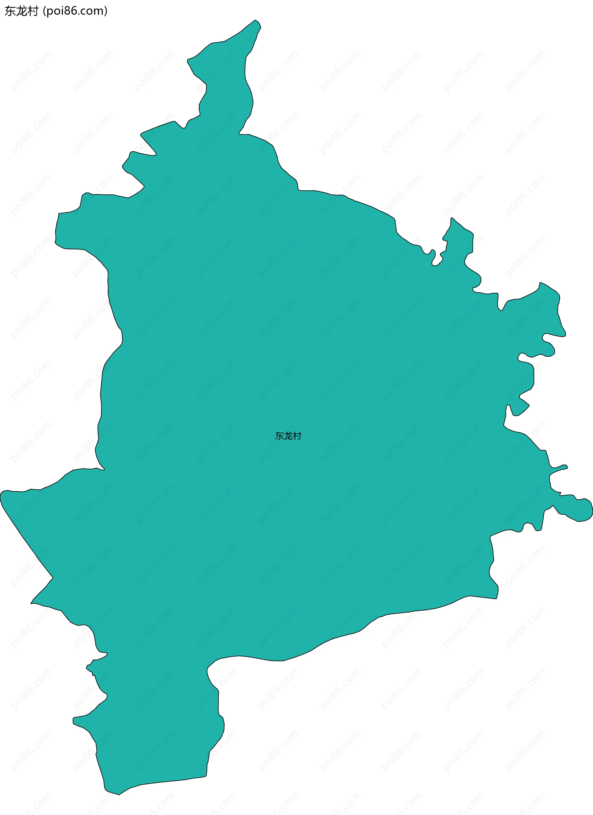 东龙村边界地图