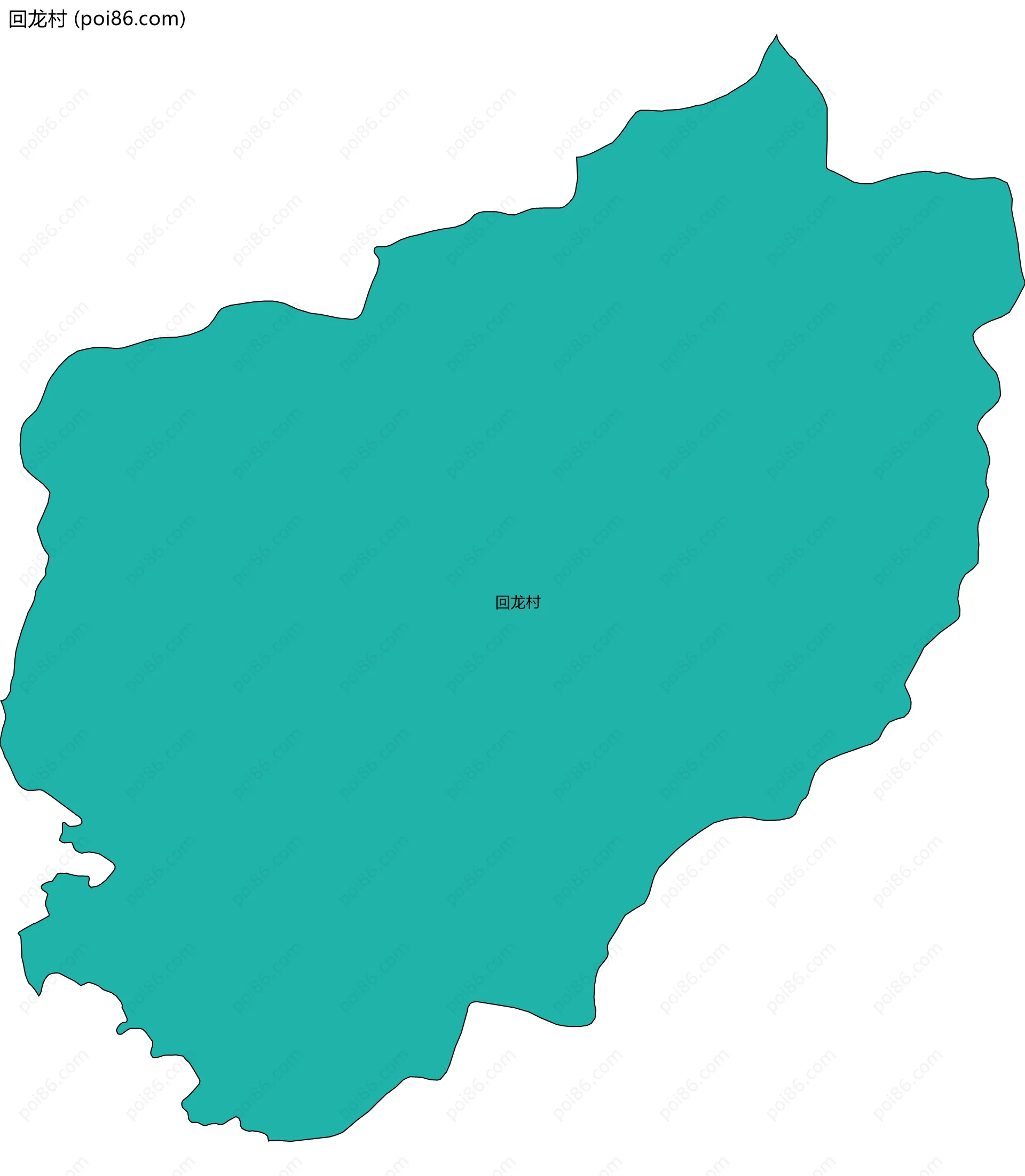 回龙村边界地图