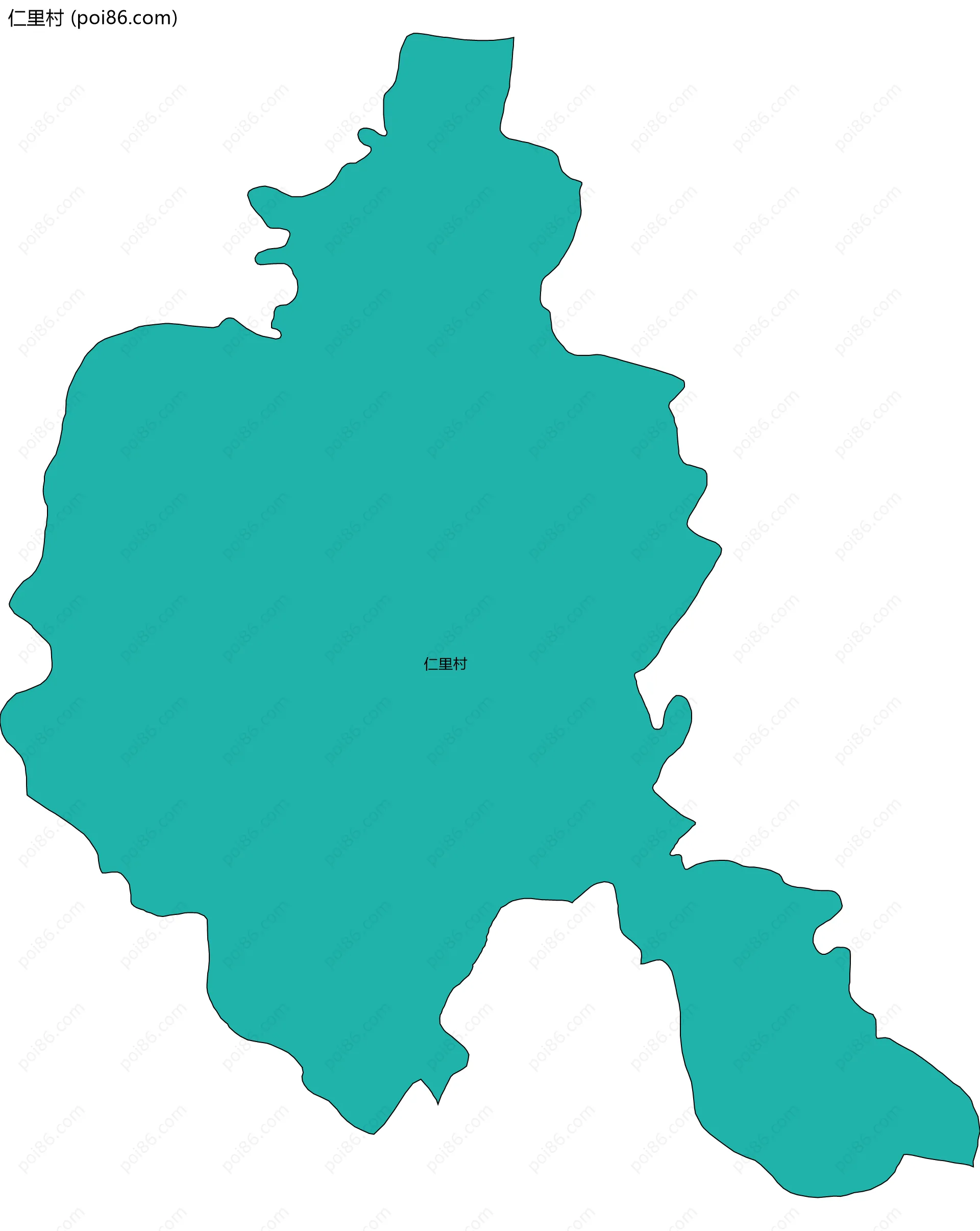 仁里村边界地图