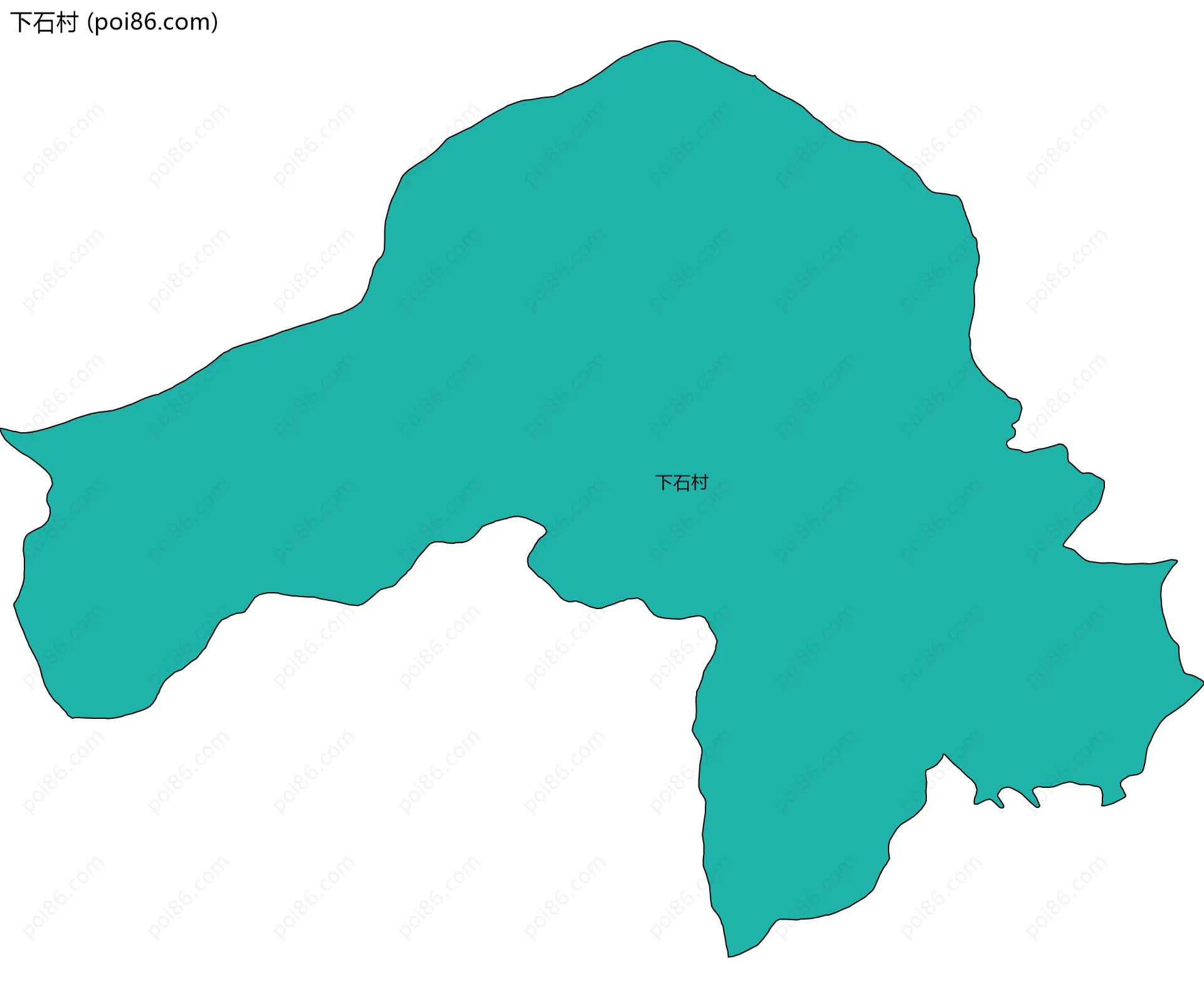 下石村边界地图
