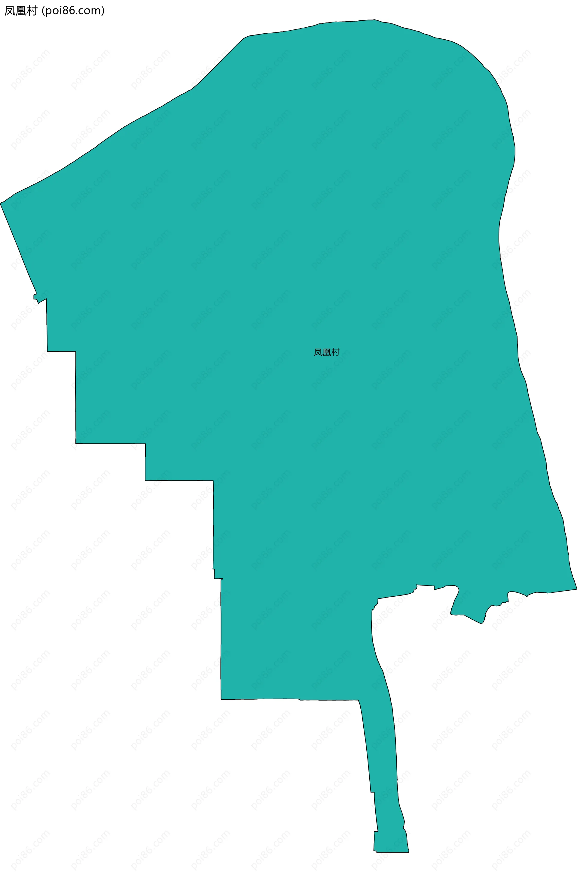 凤凰村边界地图