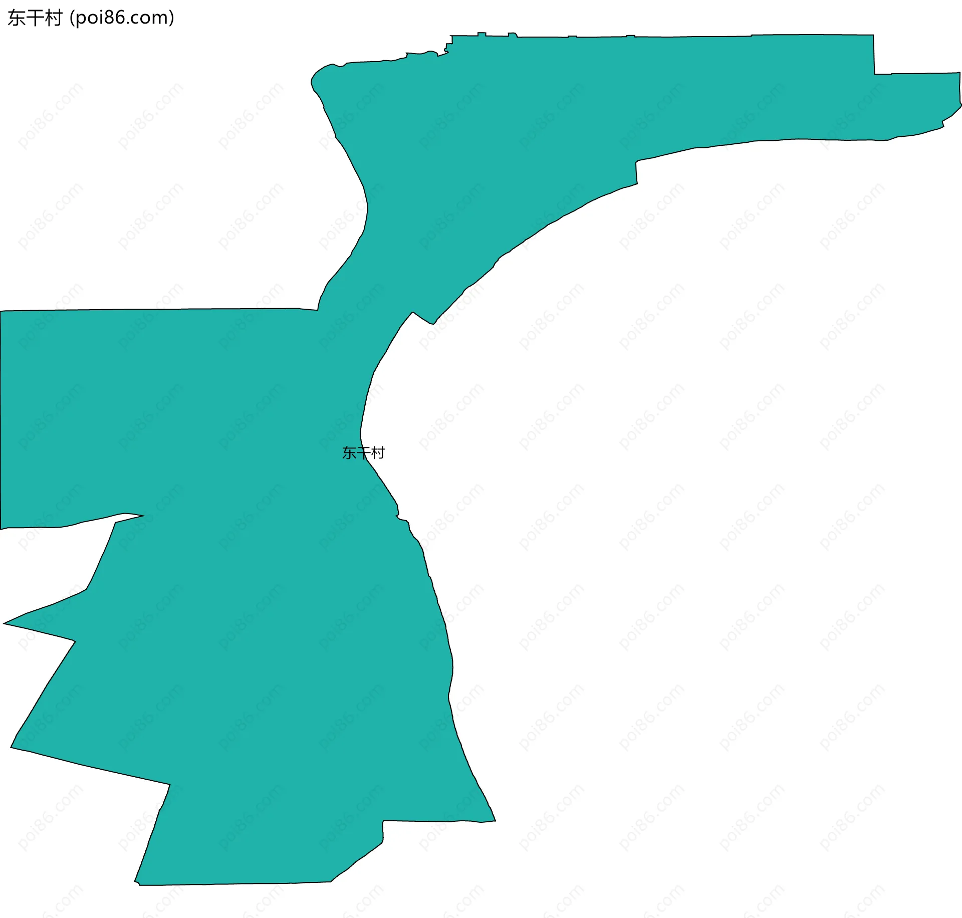 东干村边界地图