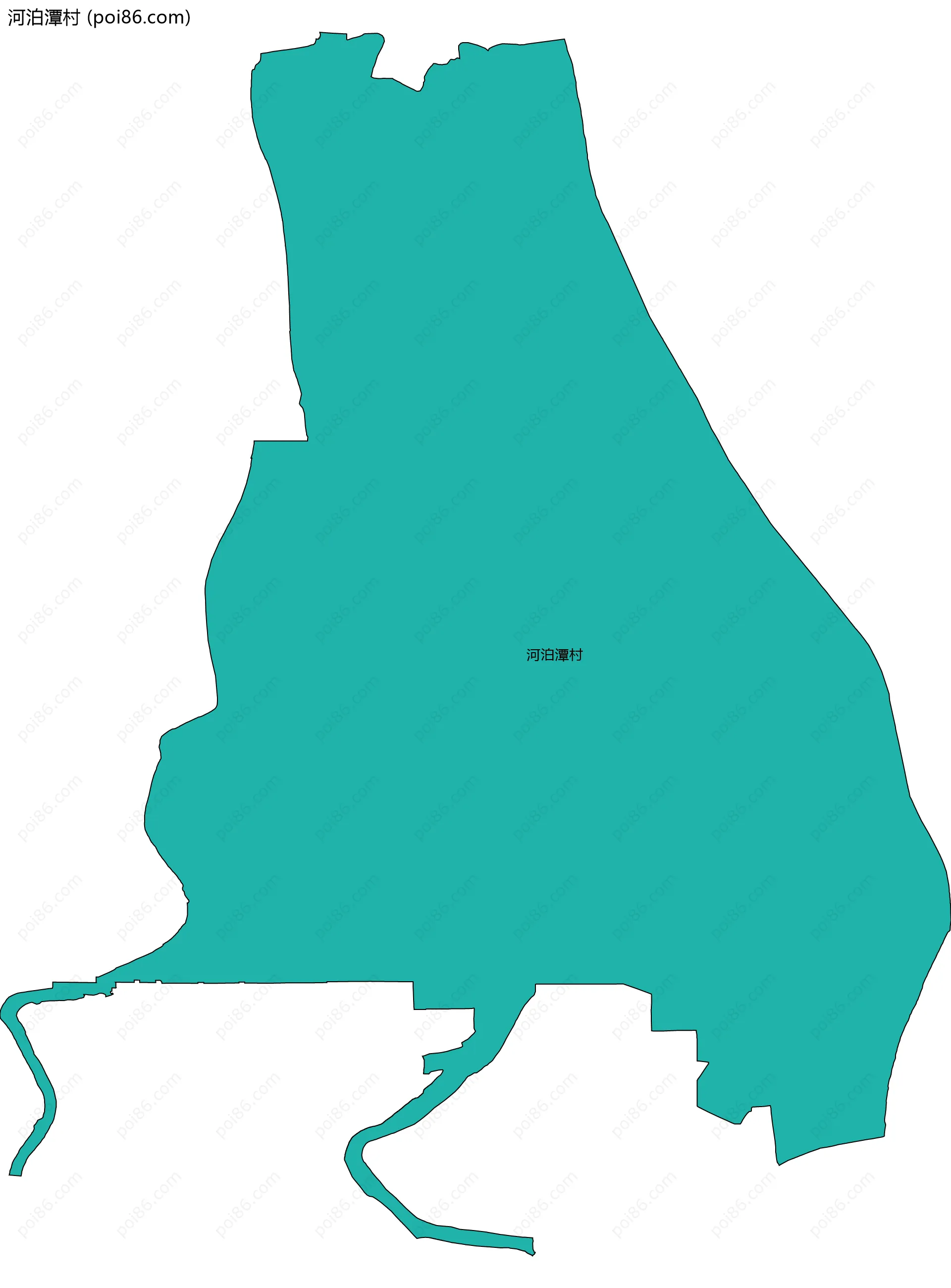 河泊潭村边界地图