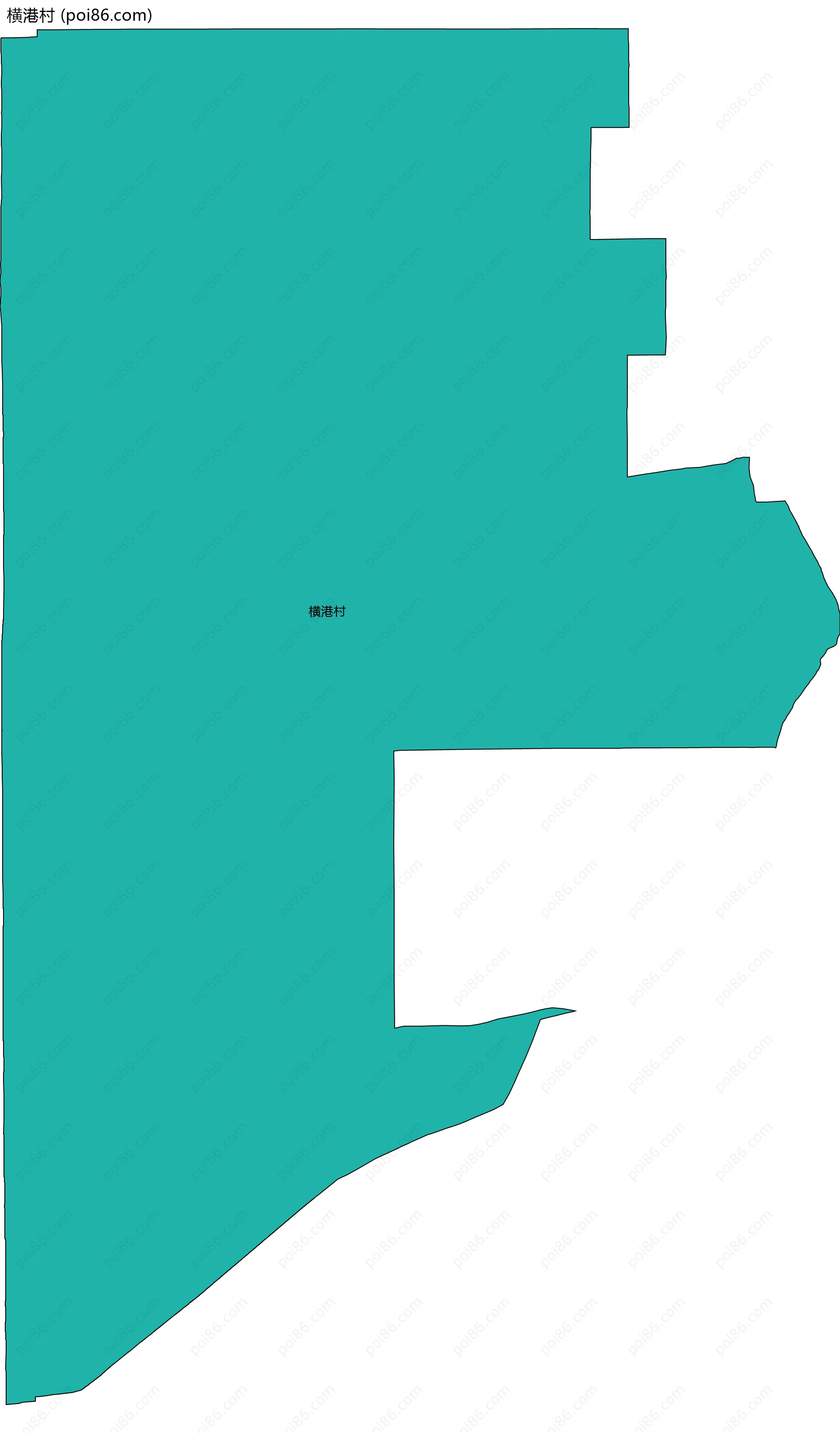 横港村边界地图