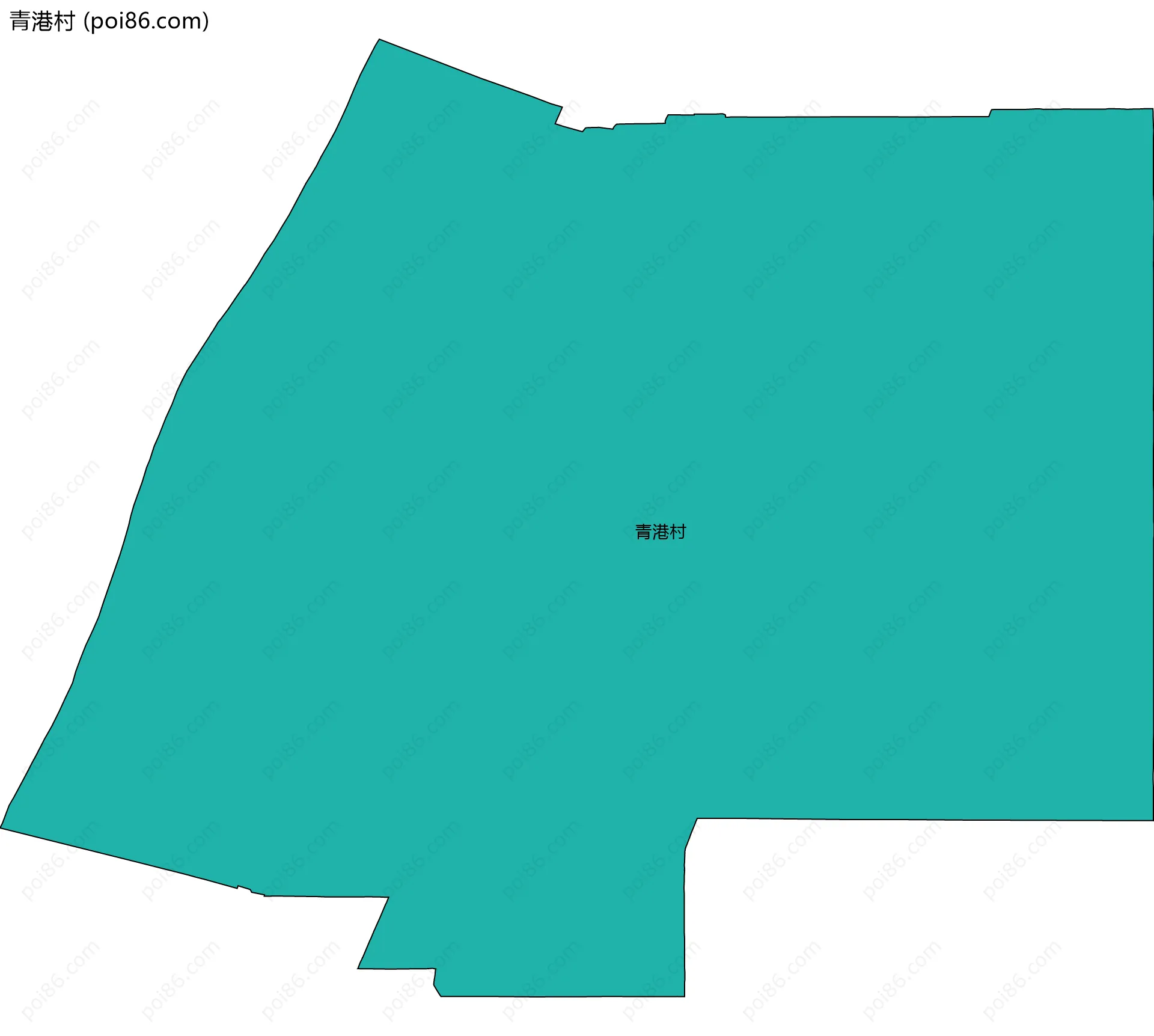 青港村边界地图