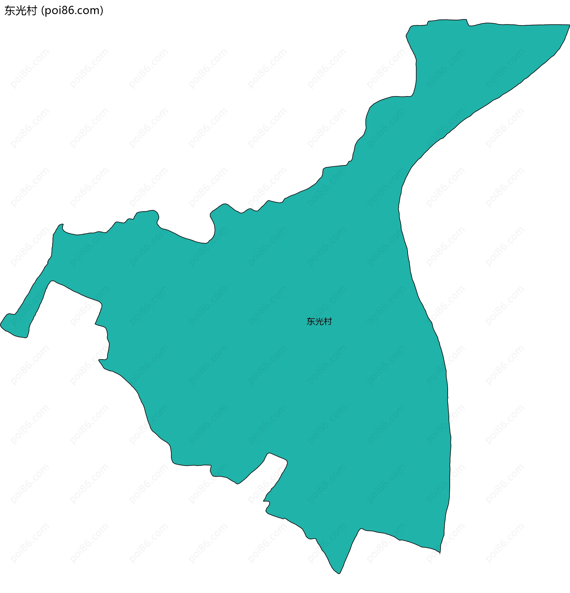 东光村边界地图