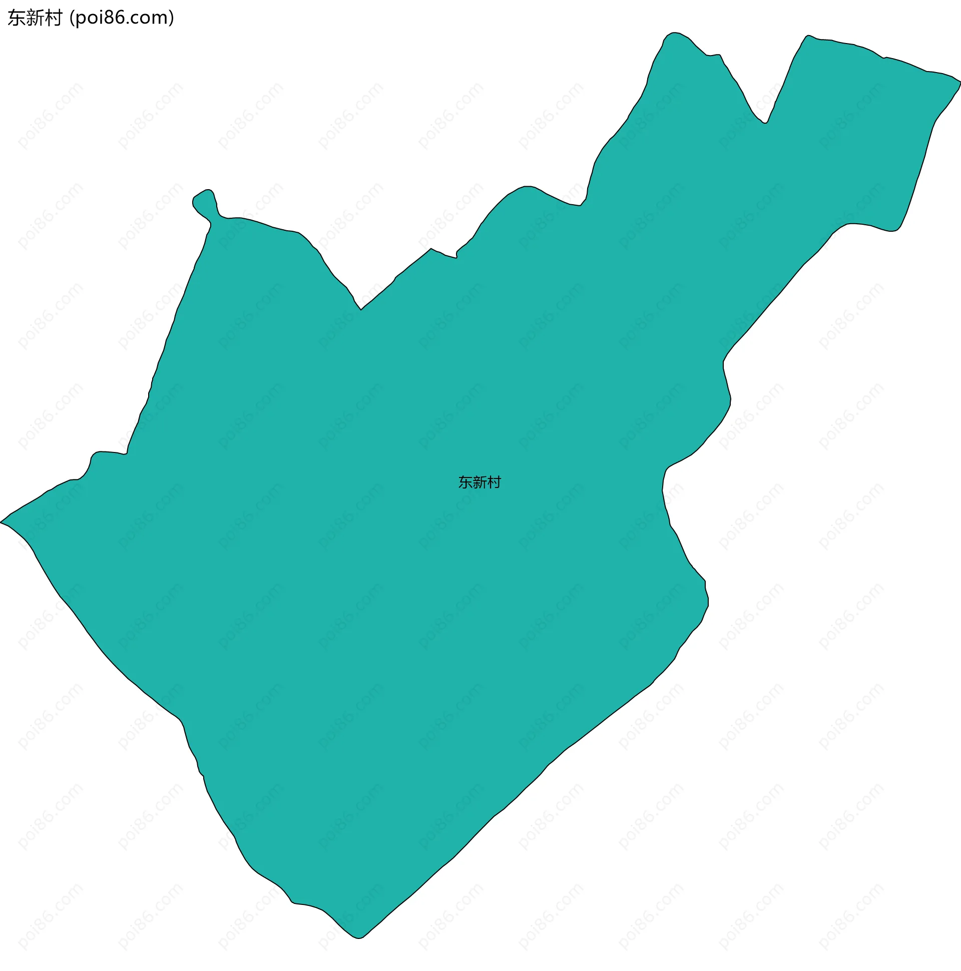 东新村边界地图