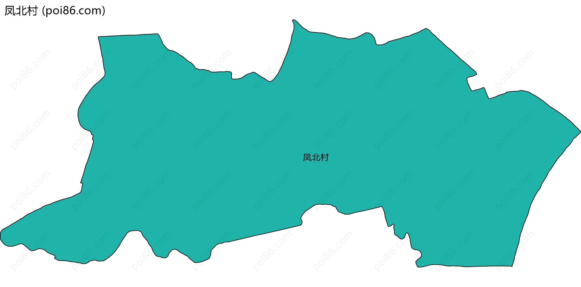 凤北村边界地图