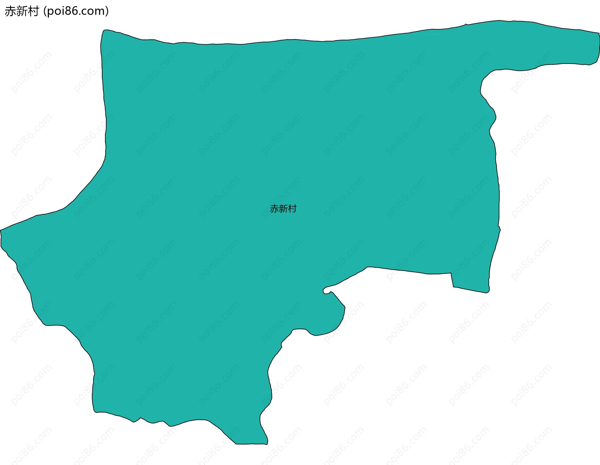 赤新村边界地图