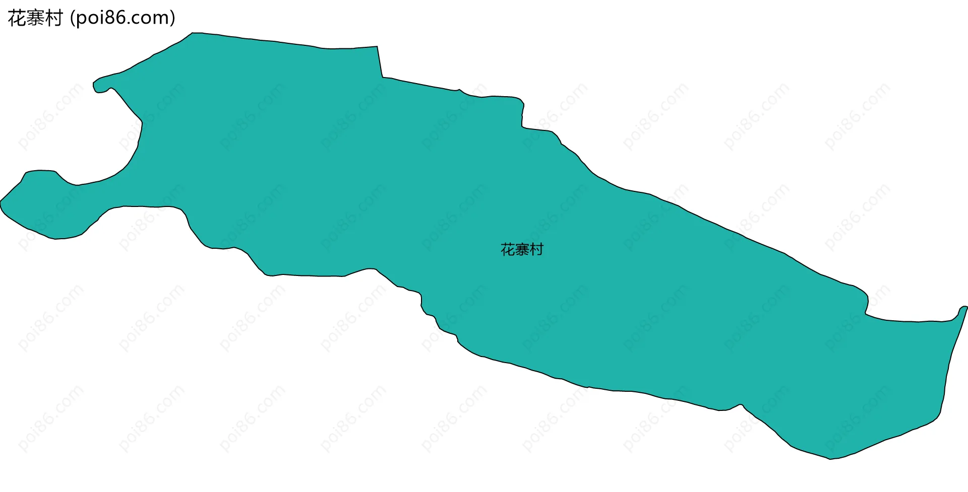 花寨村边界地图