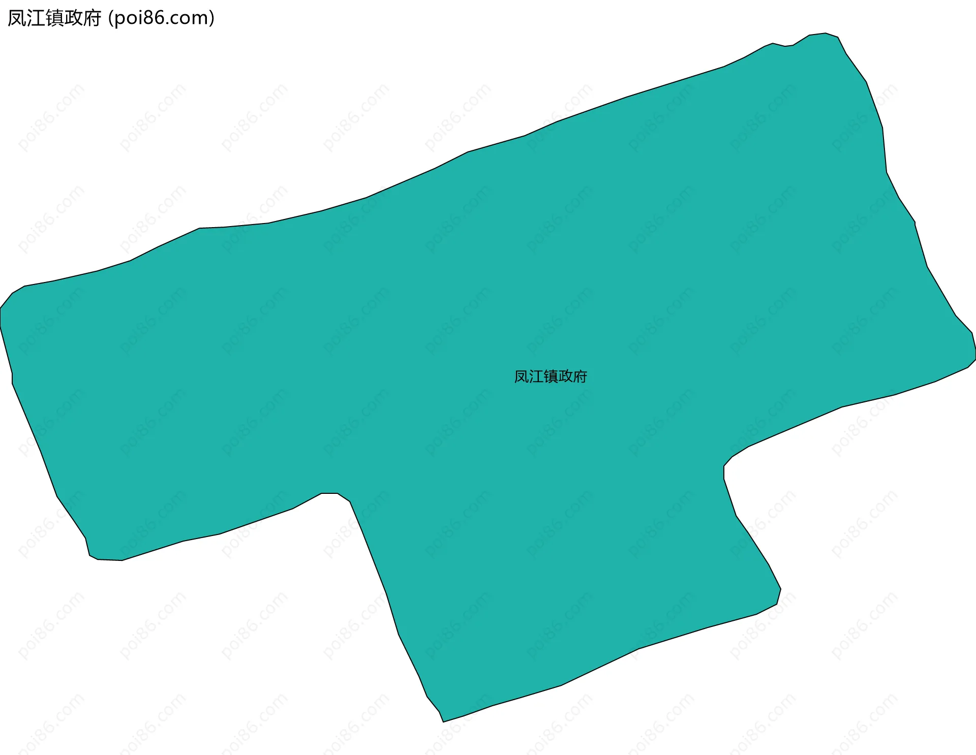 凤江镇政府边界地图