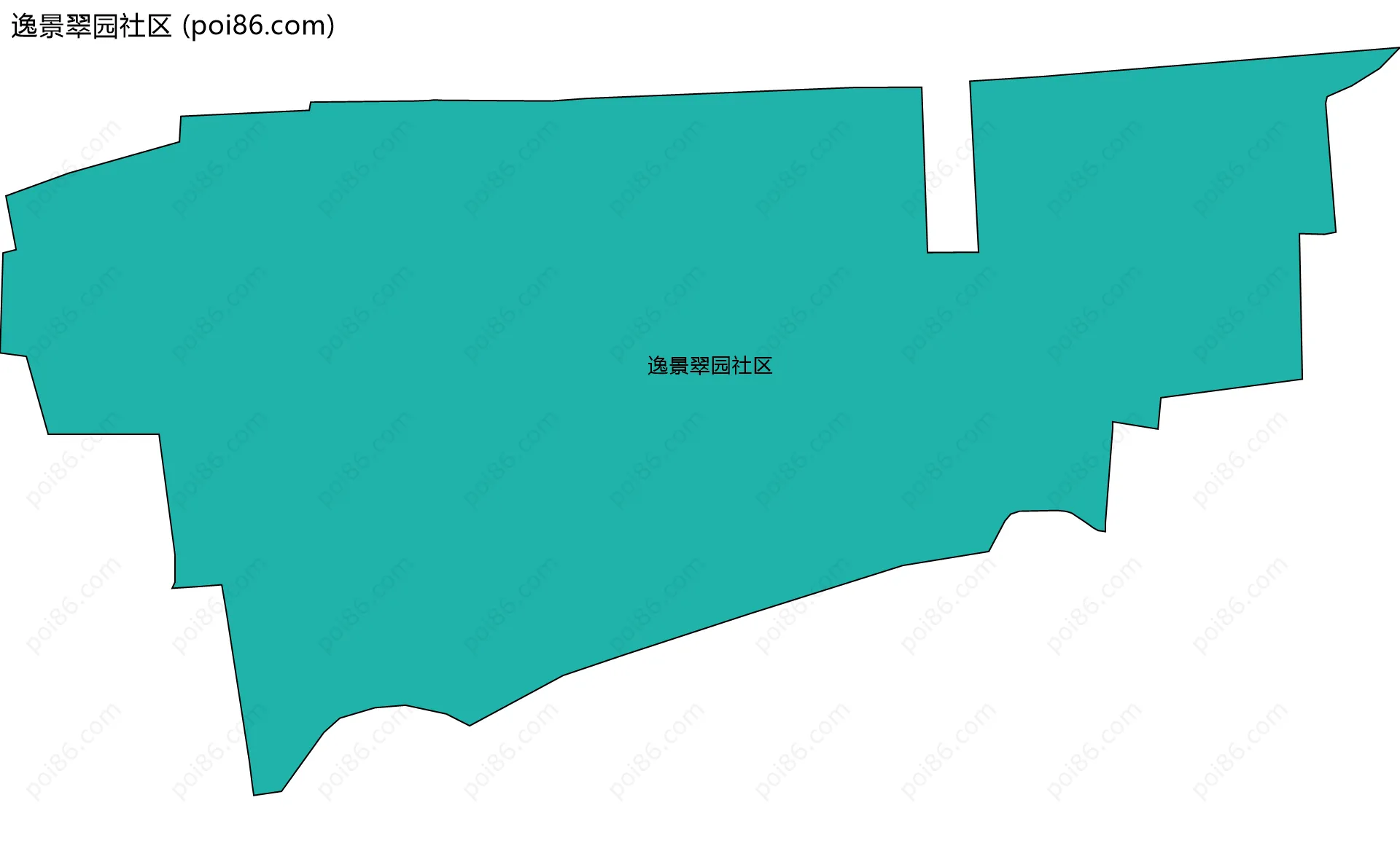 逸景翠园社区边界地图