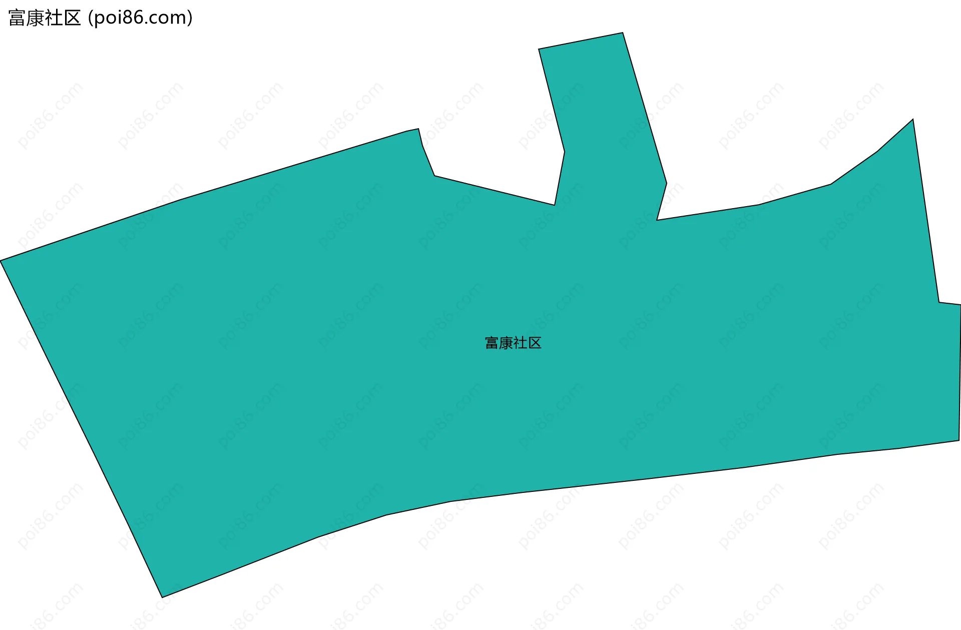 富康社区边界地图