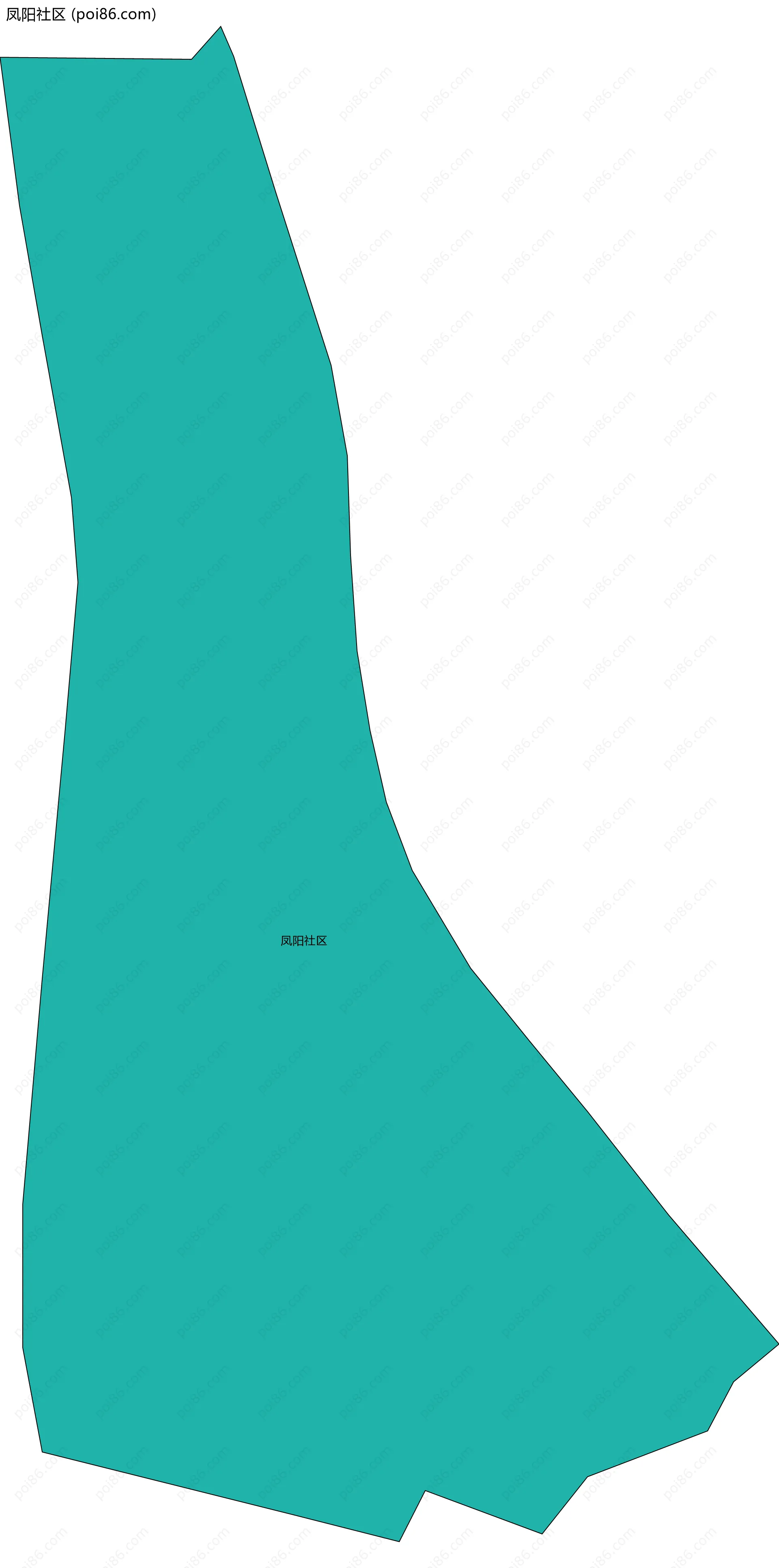 凤阳社区边界地图