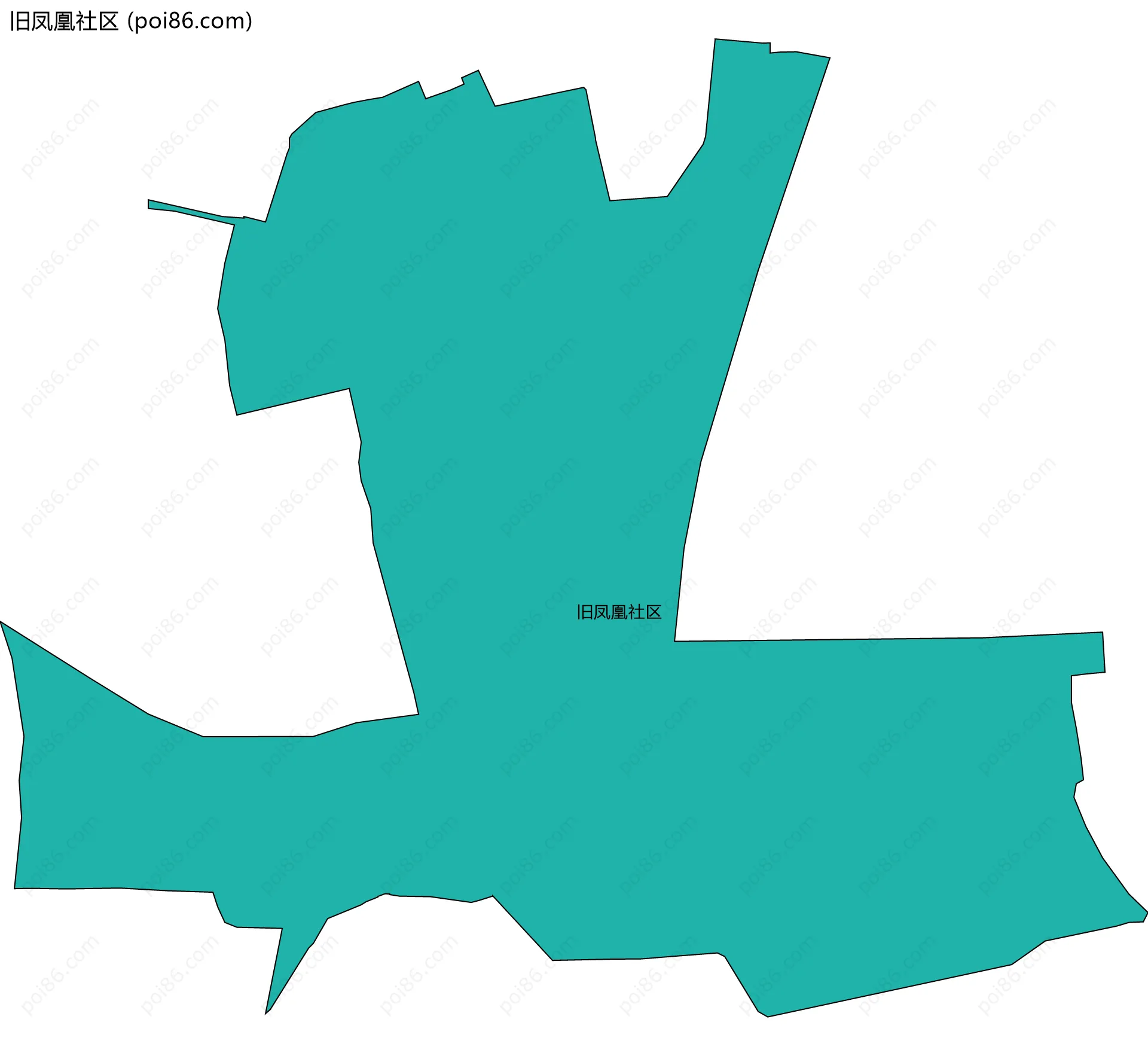 旧凤凰社区边界地图