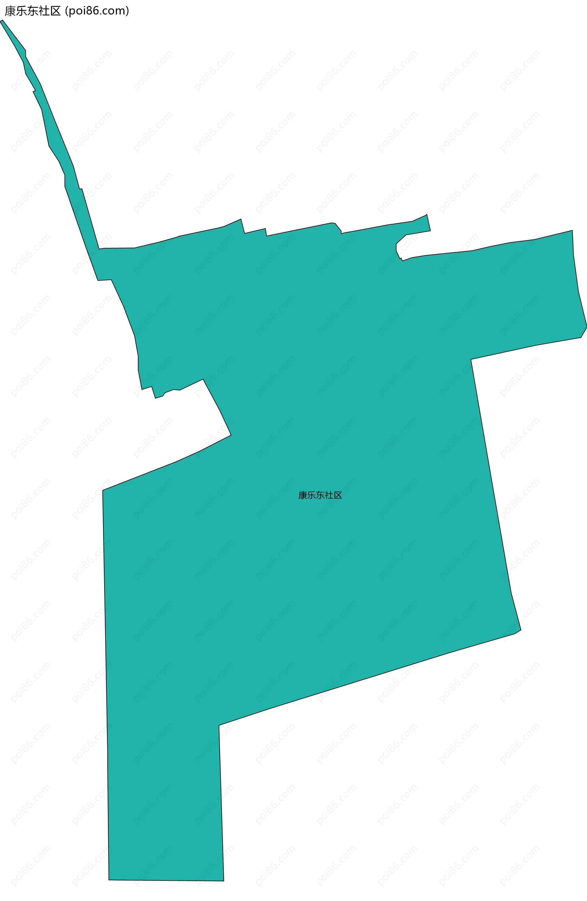 康乐东社区边界地图
