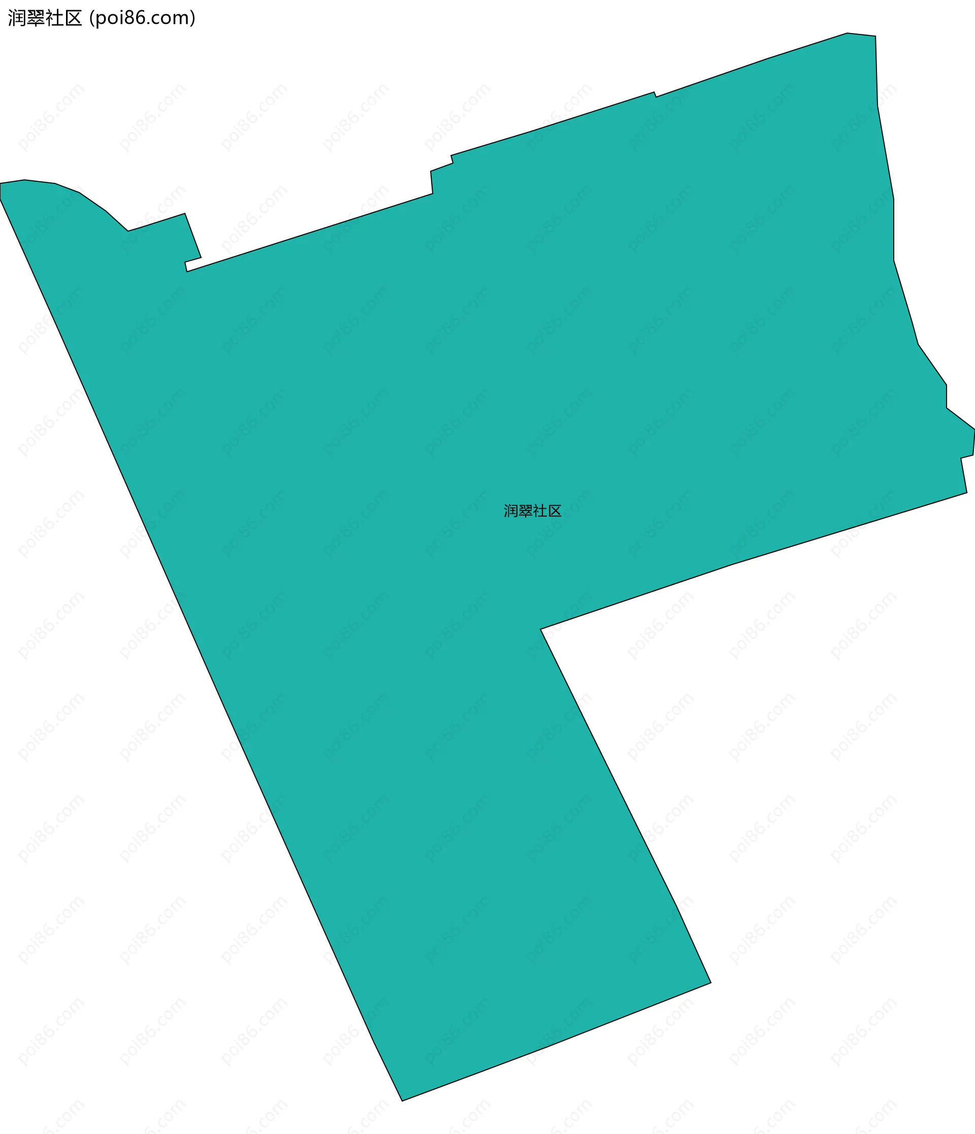 润翠社区边界地图