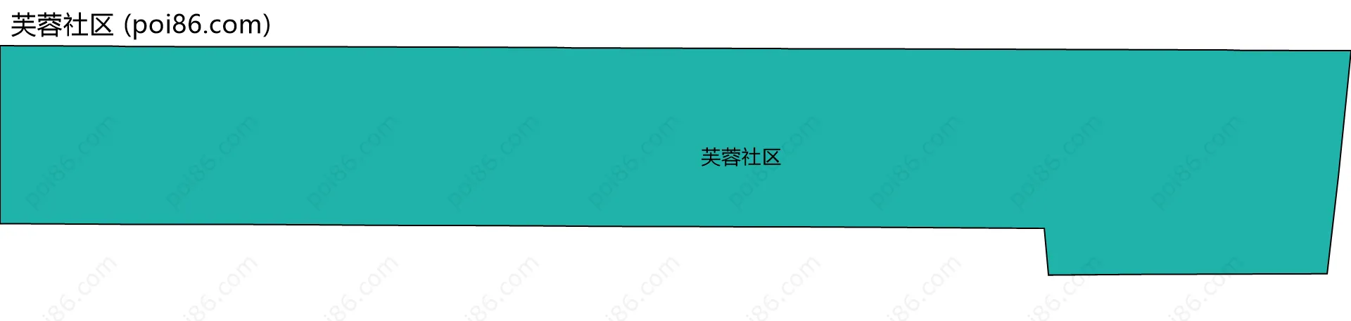 芙蓉社区边界地图