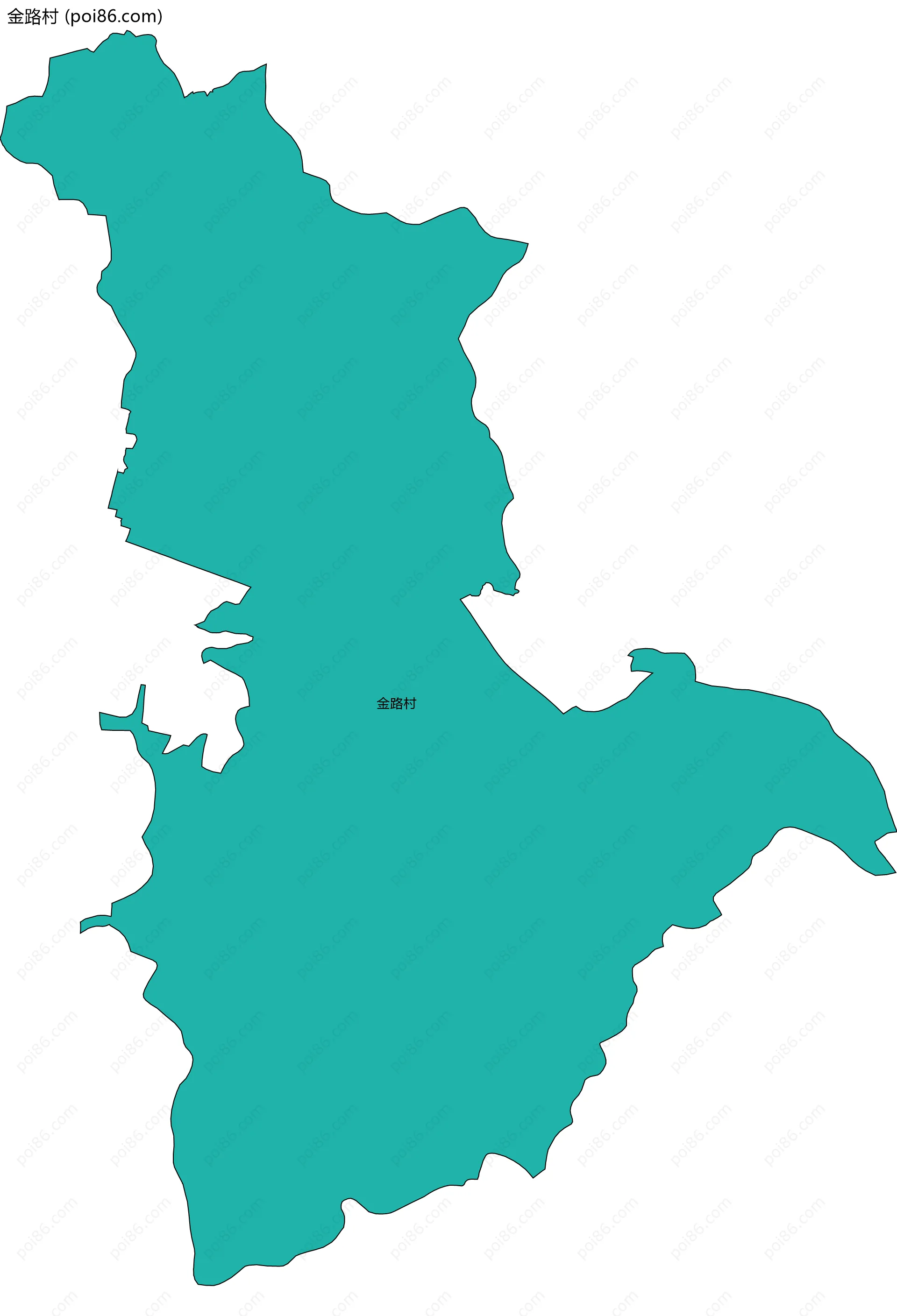 金路村边界地图