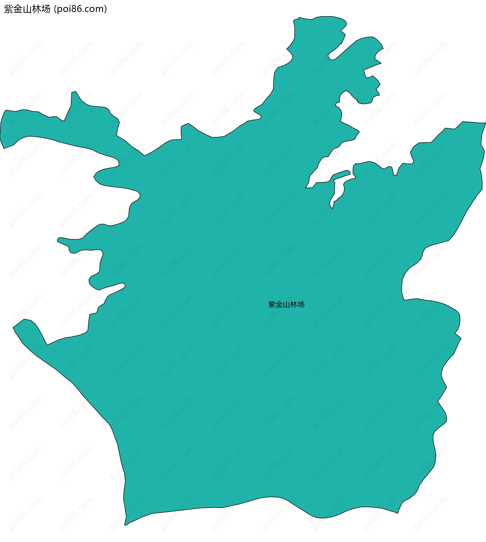 紫金山林场边界地图