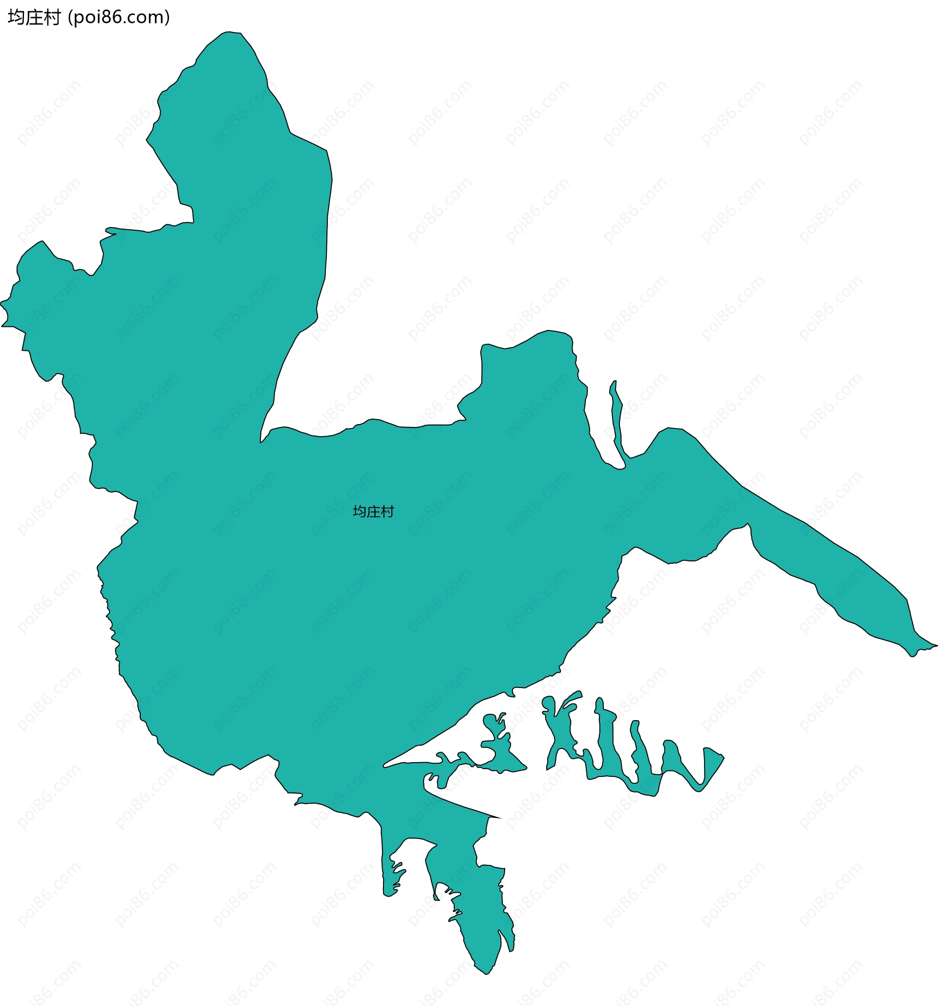均庄村边界地图