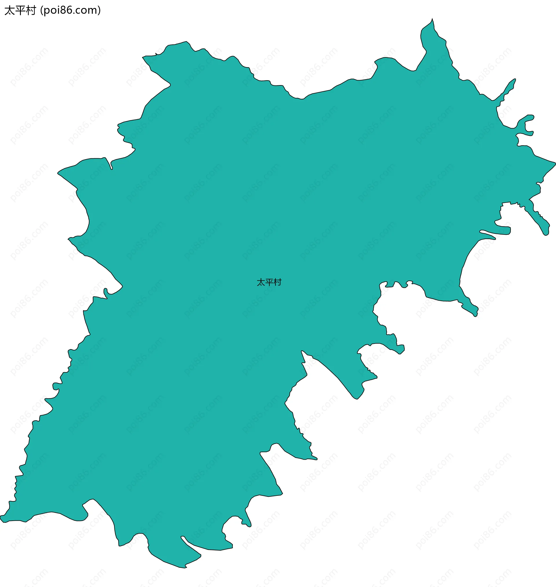 太平村边界地图
