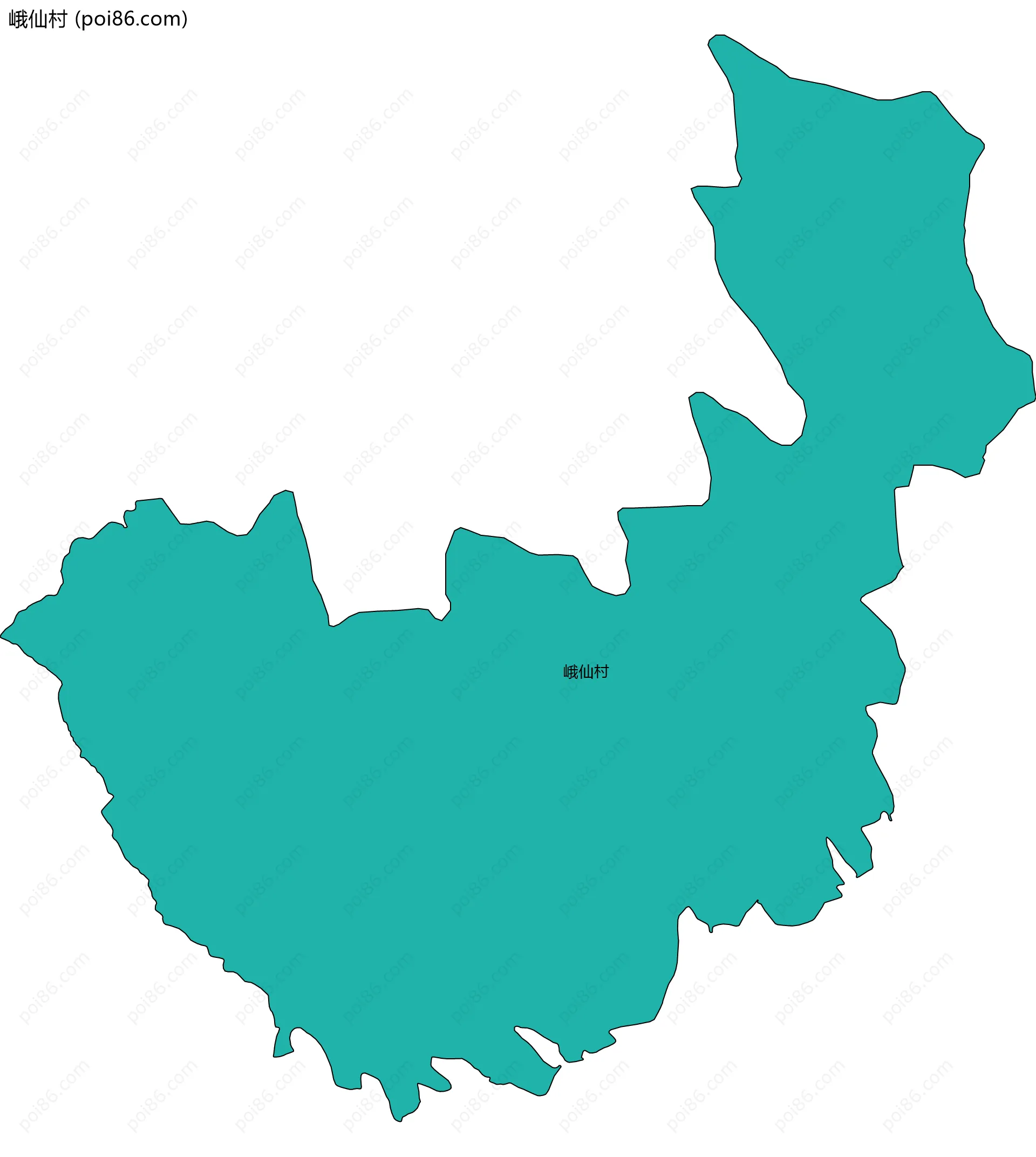 峨仙村边界地图