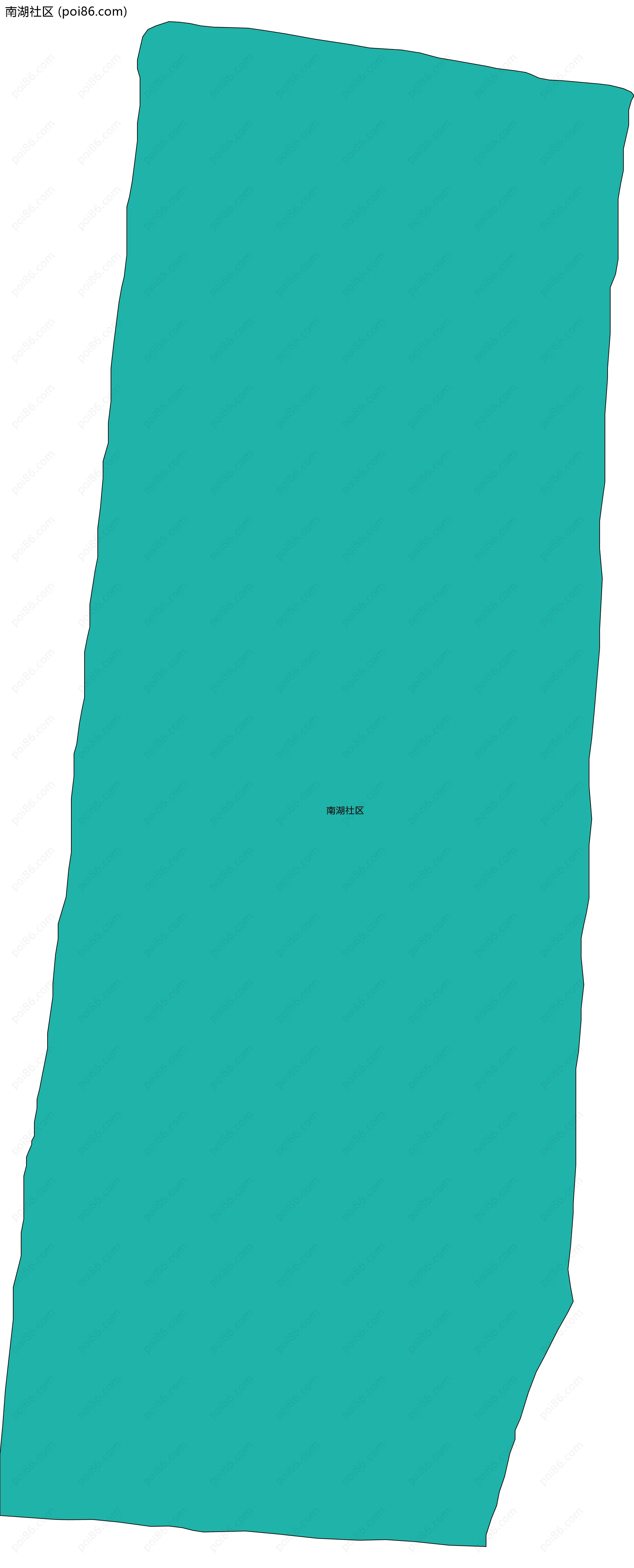 南湖社区边界地图