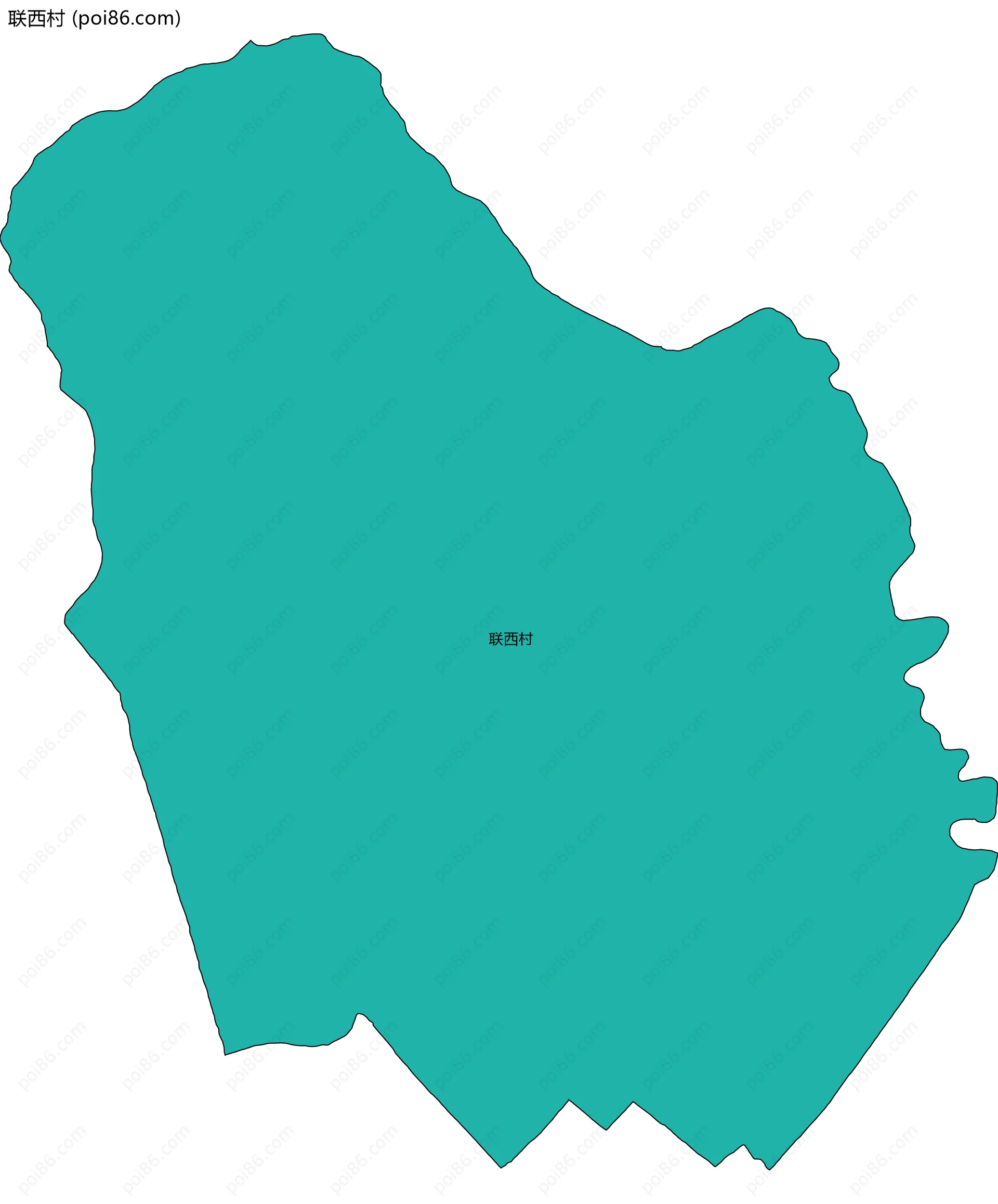 联西村边界地图