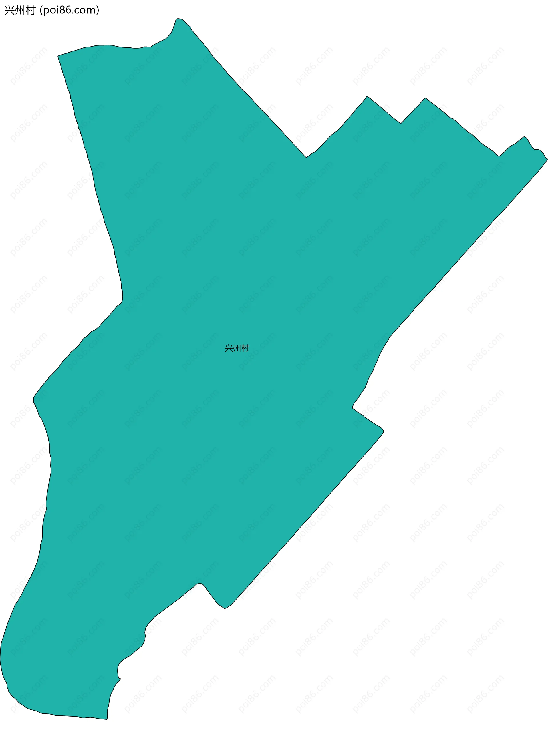 兴州村边界地图