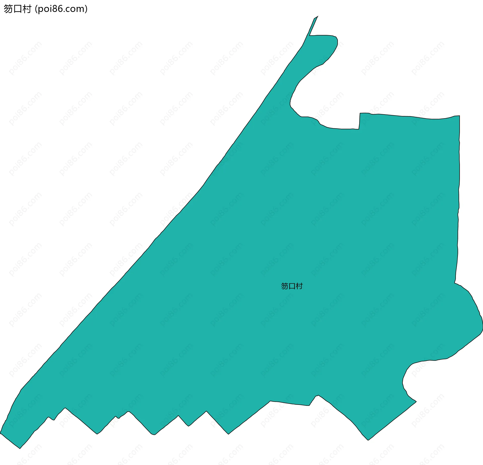 笏口村边界地图