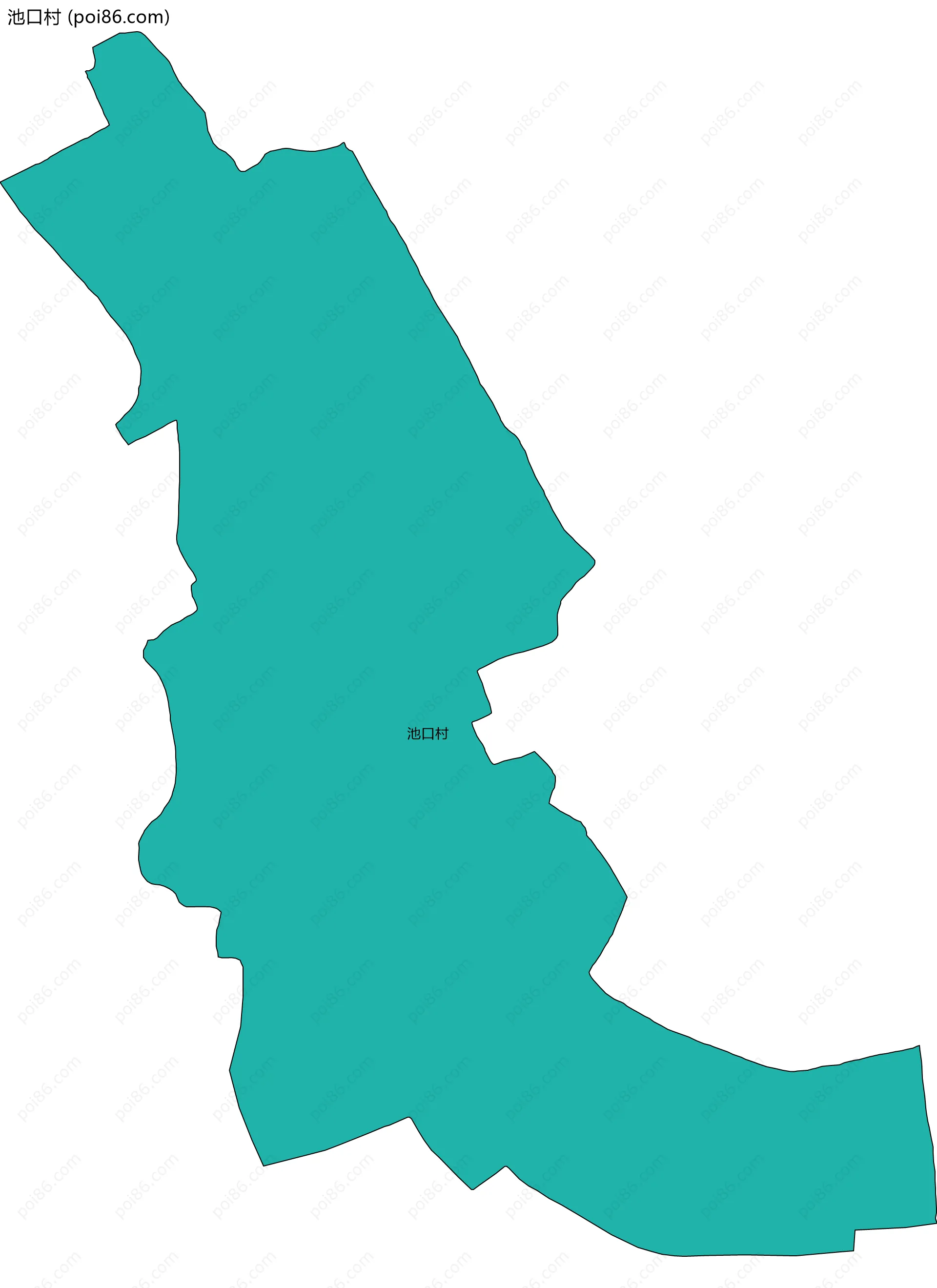 池口村边界地图