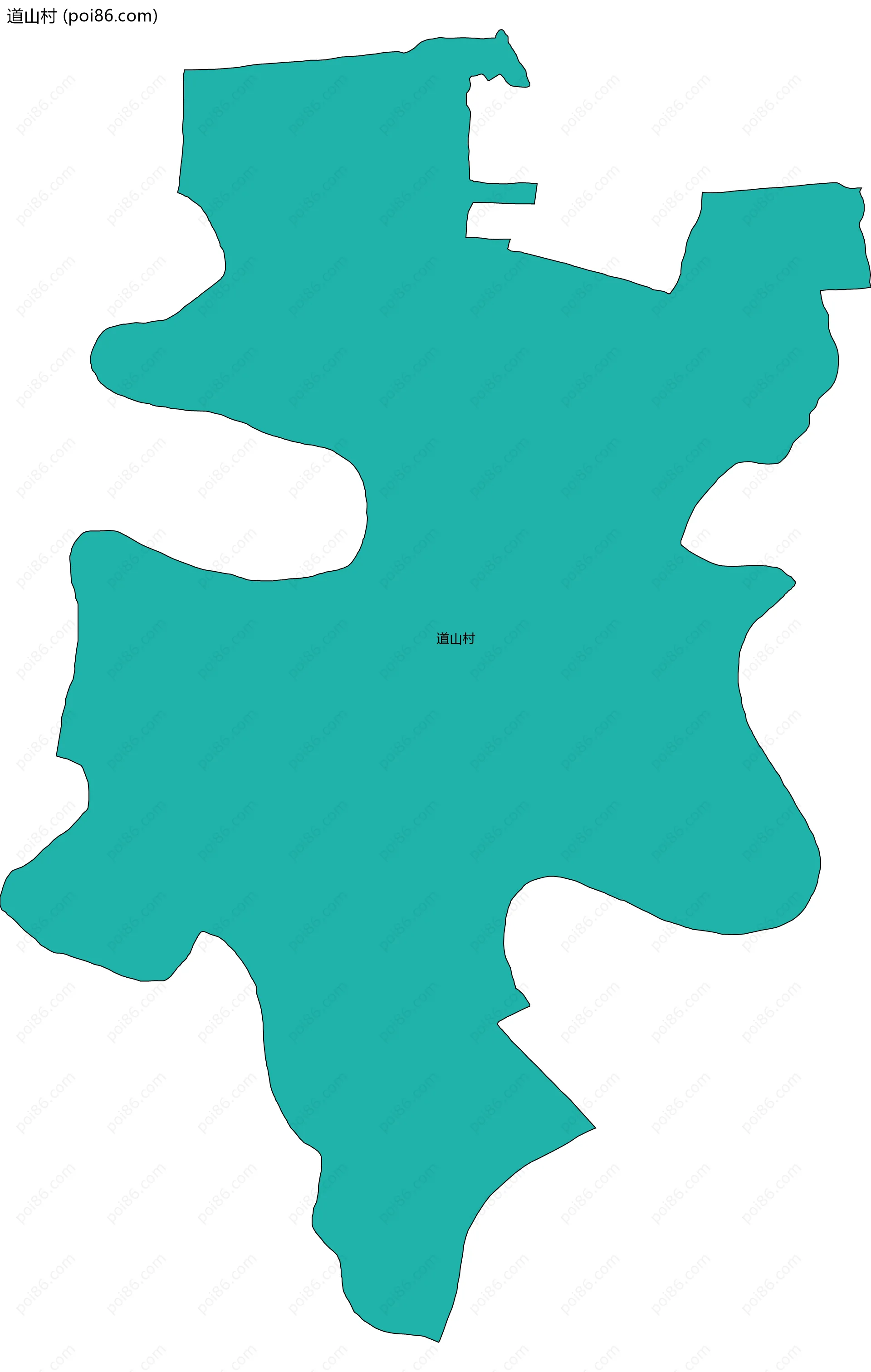 道山村边界地图