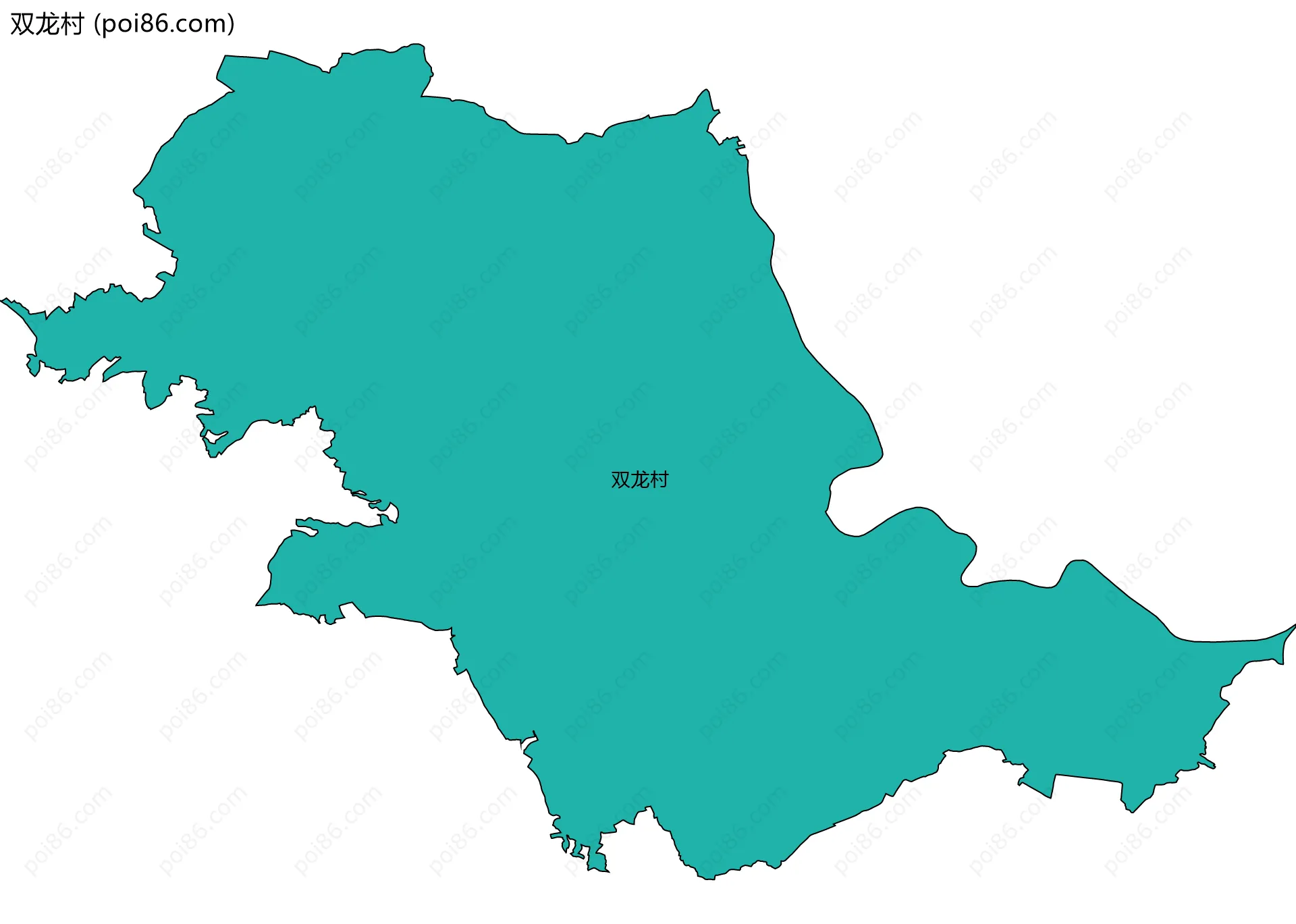 双龙村边界地图