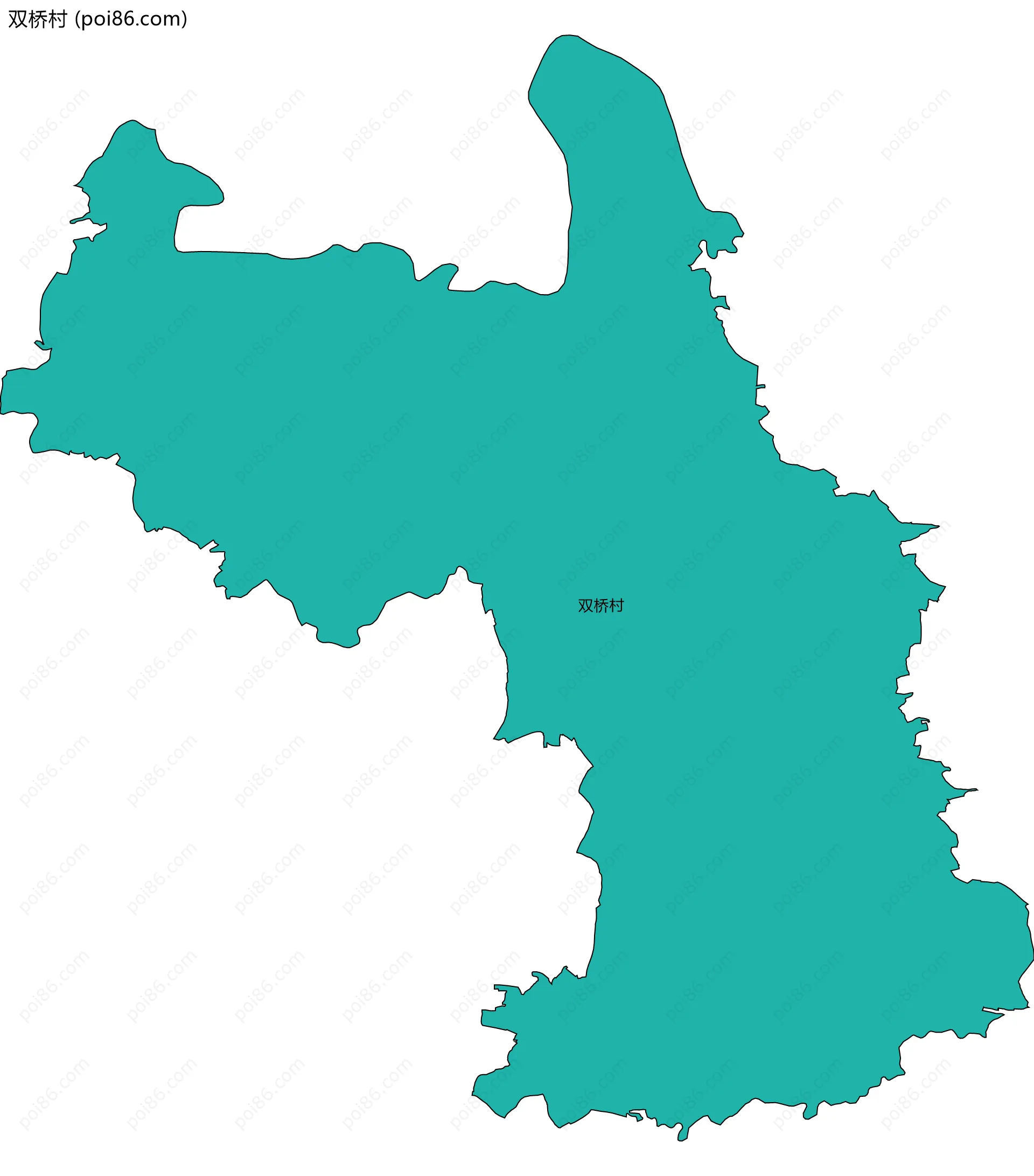 双桥村边界地图