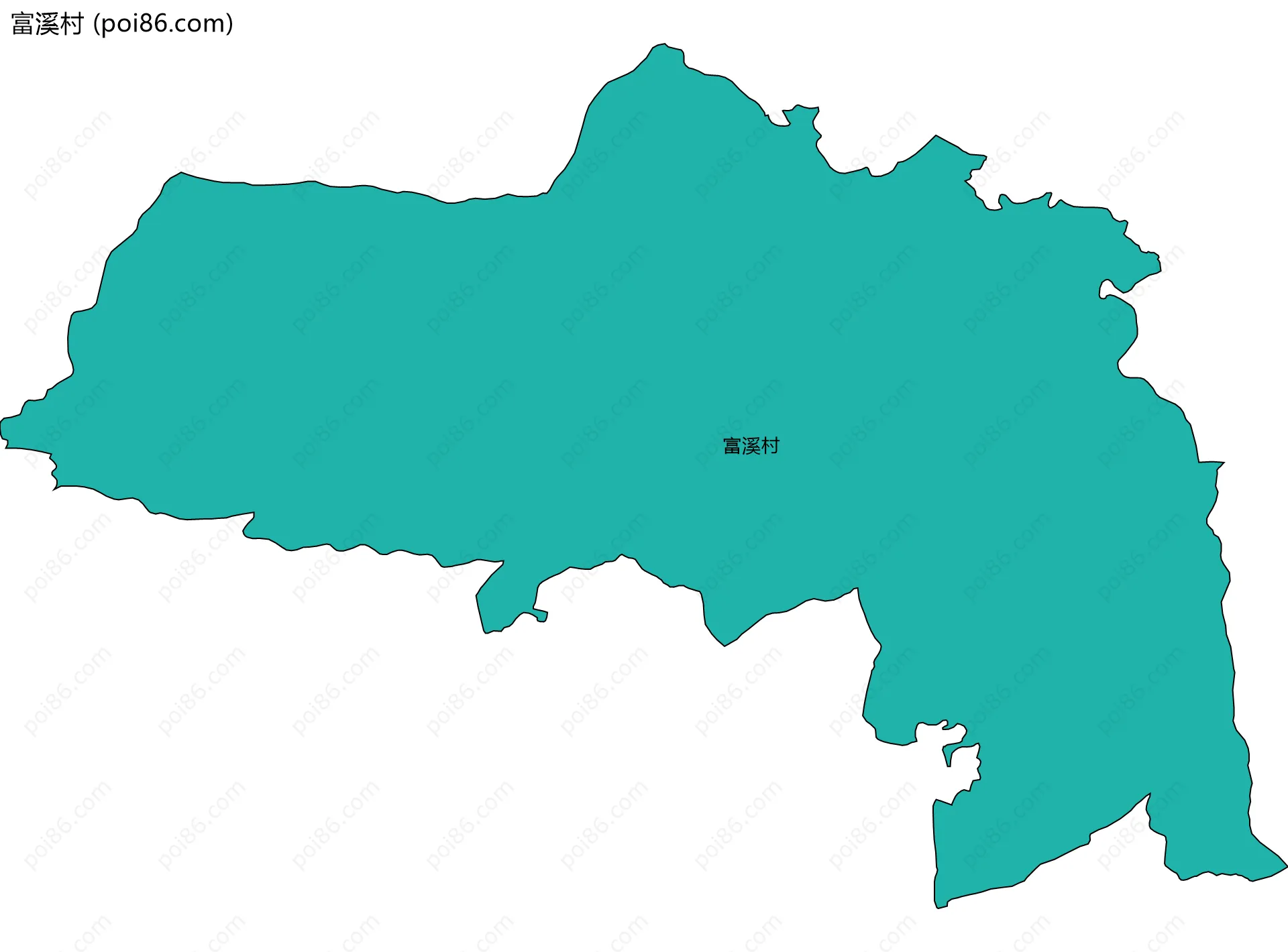 富溪村边界地图