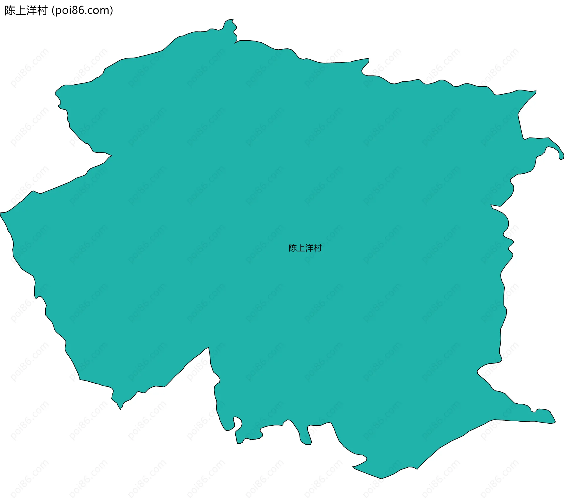 陈上洋村边界地图