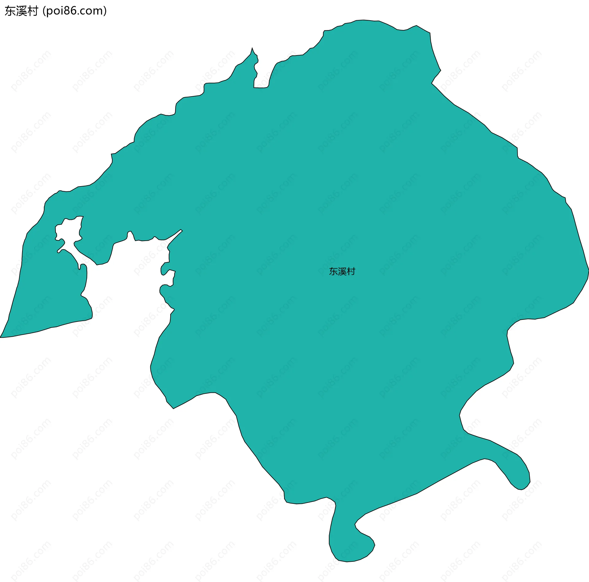 东溪村边界地图