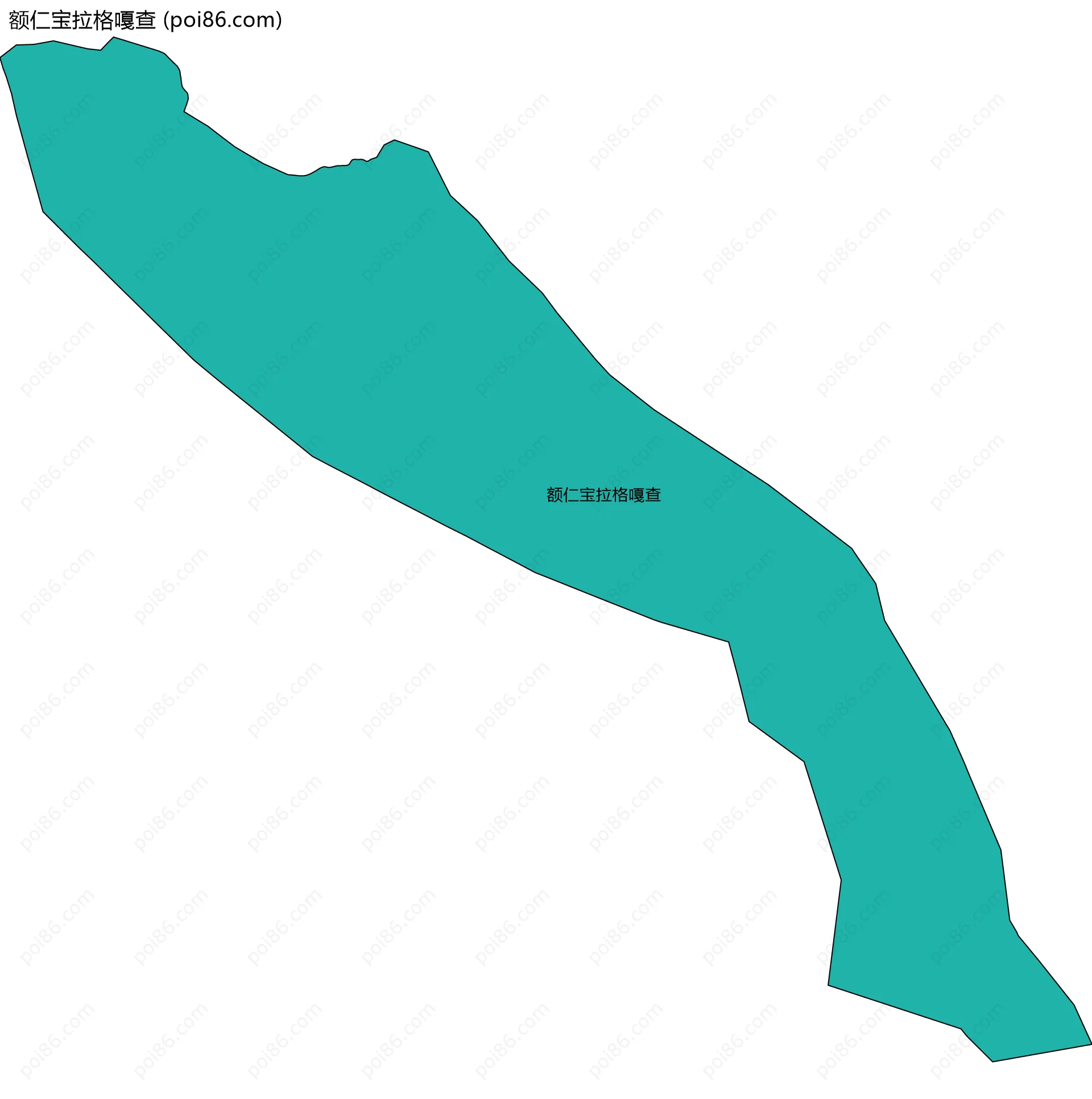 额仁宝拉格嘎查边界地图