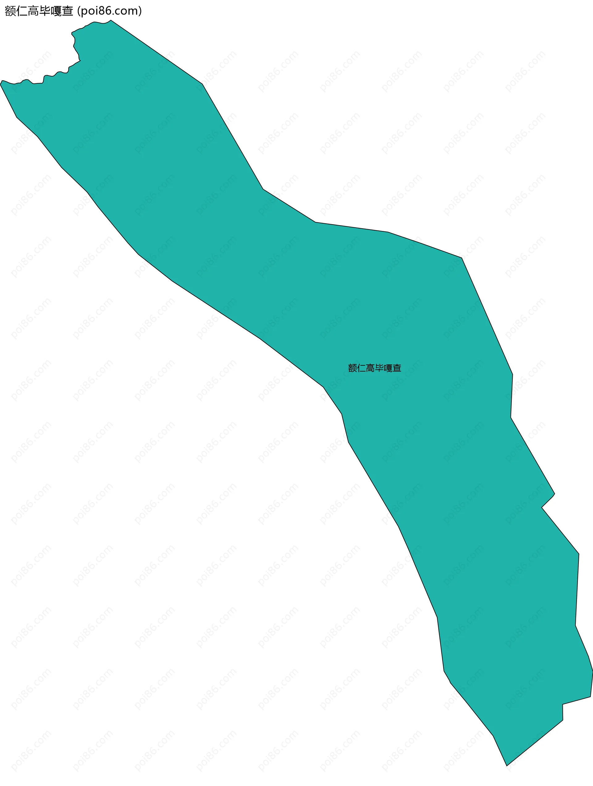 额仁高毕嘎查边界地图