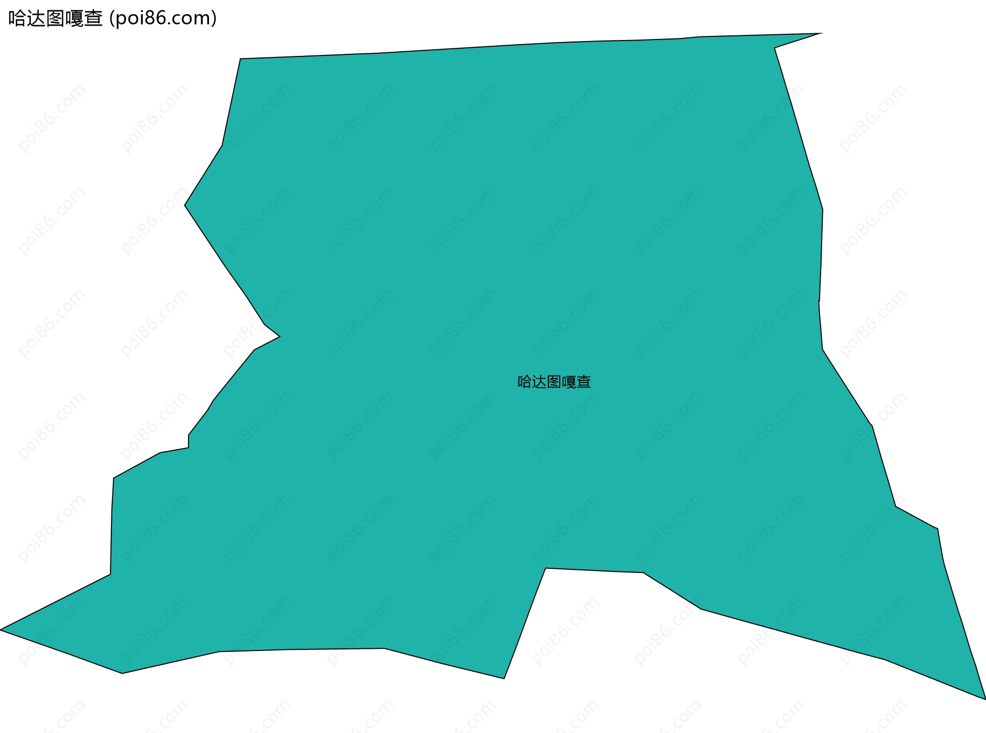 哈达图嘎查边界地图