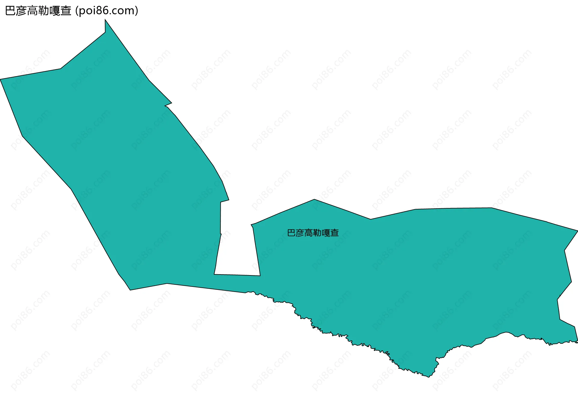 巴彦高勒嘎查边界地图