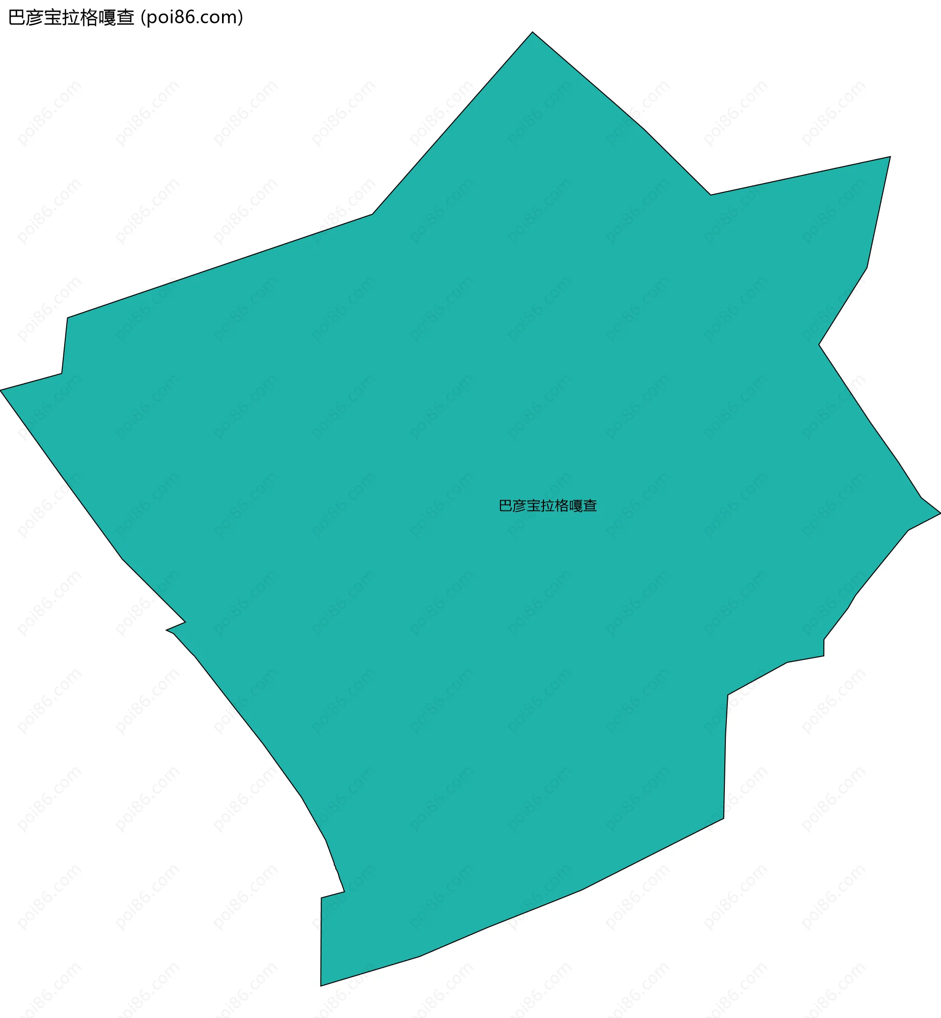 巴彦宝拉格嘎查边界地图