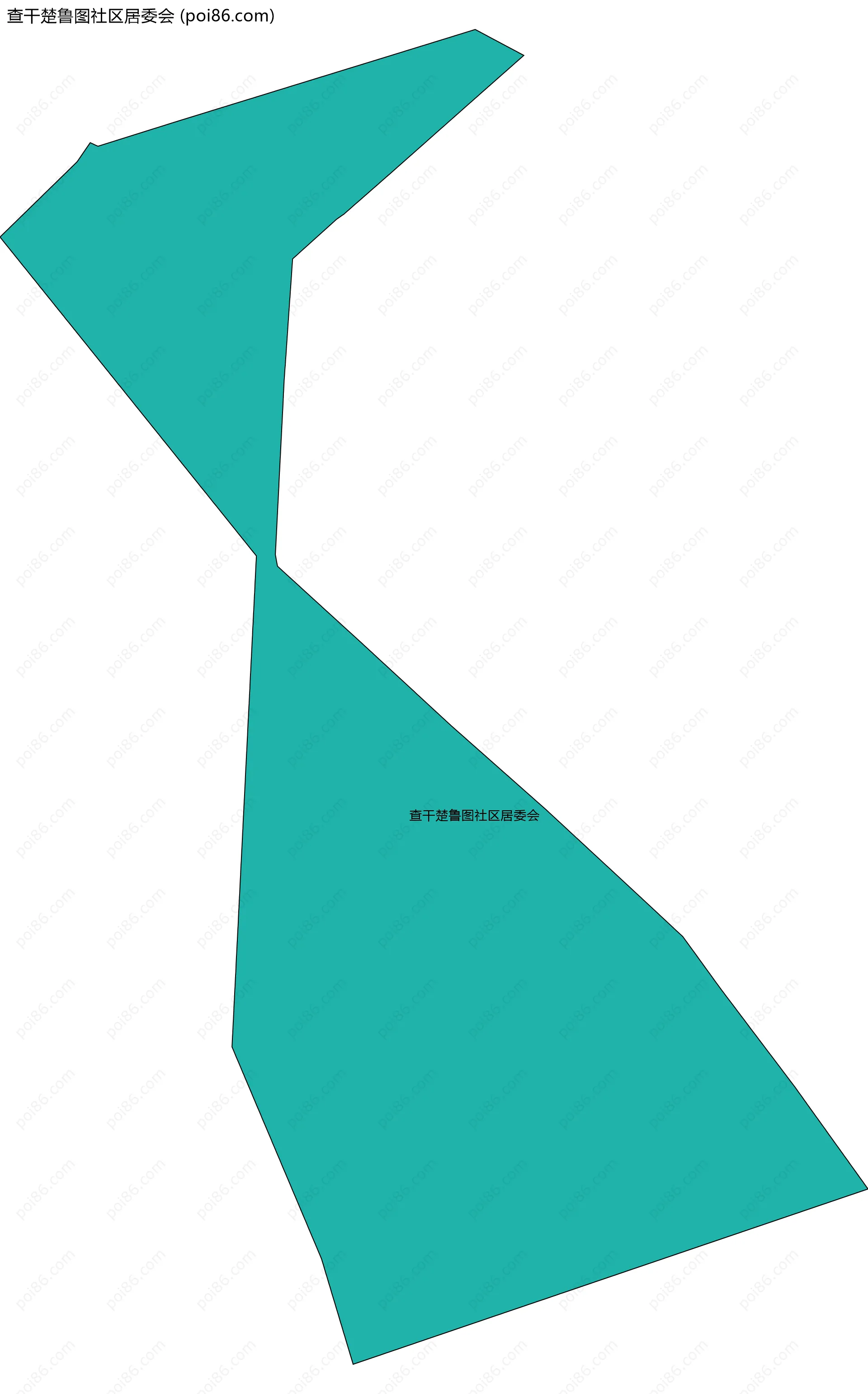 查干楚鲁图社区居委会边界地图