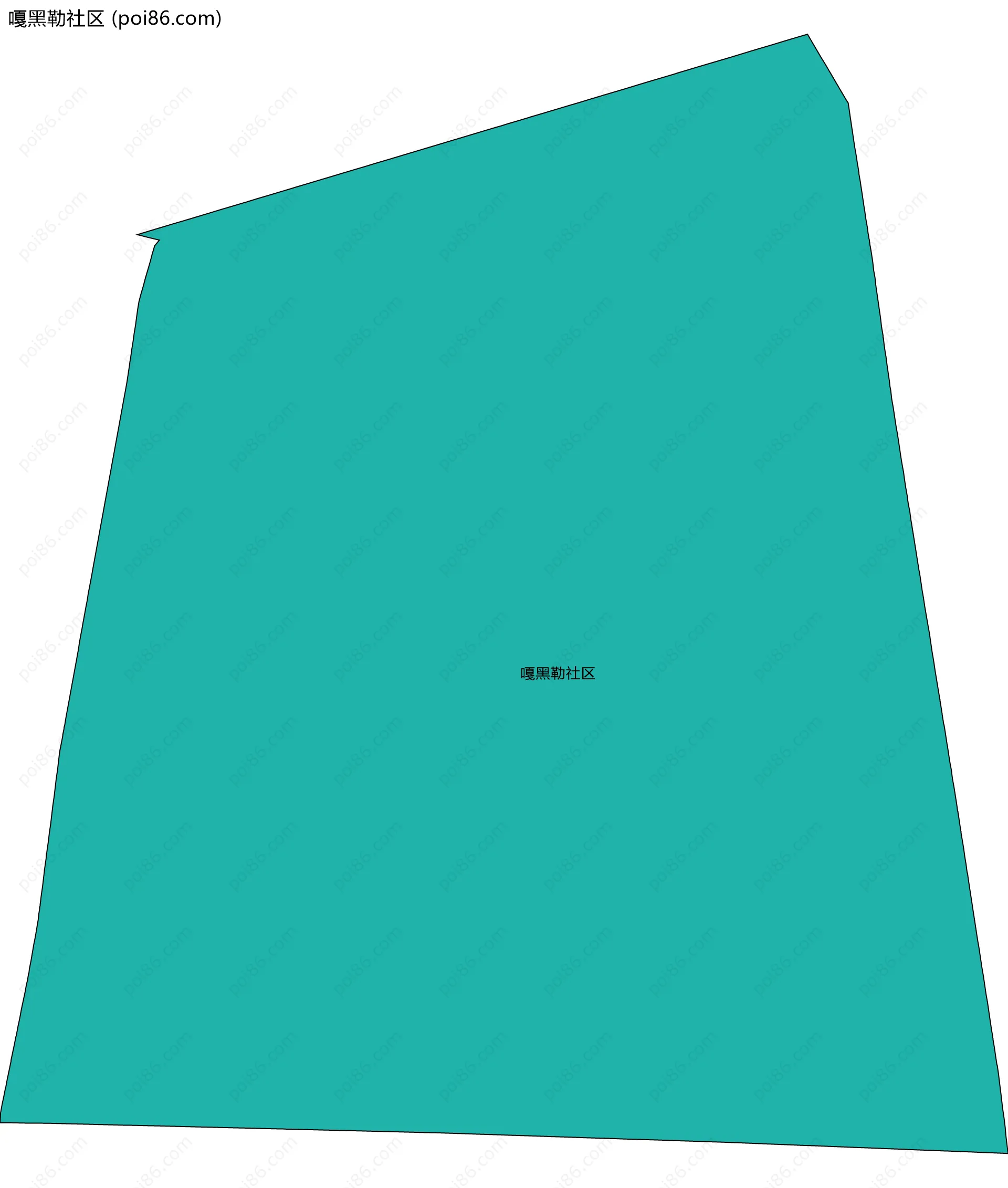 嘎黑勒社区边界地图