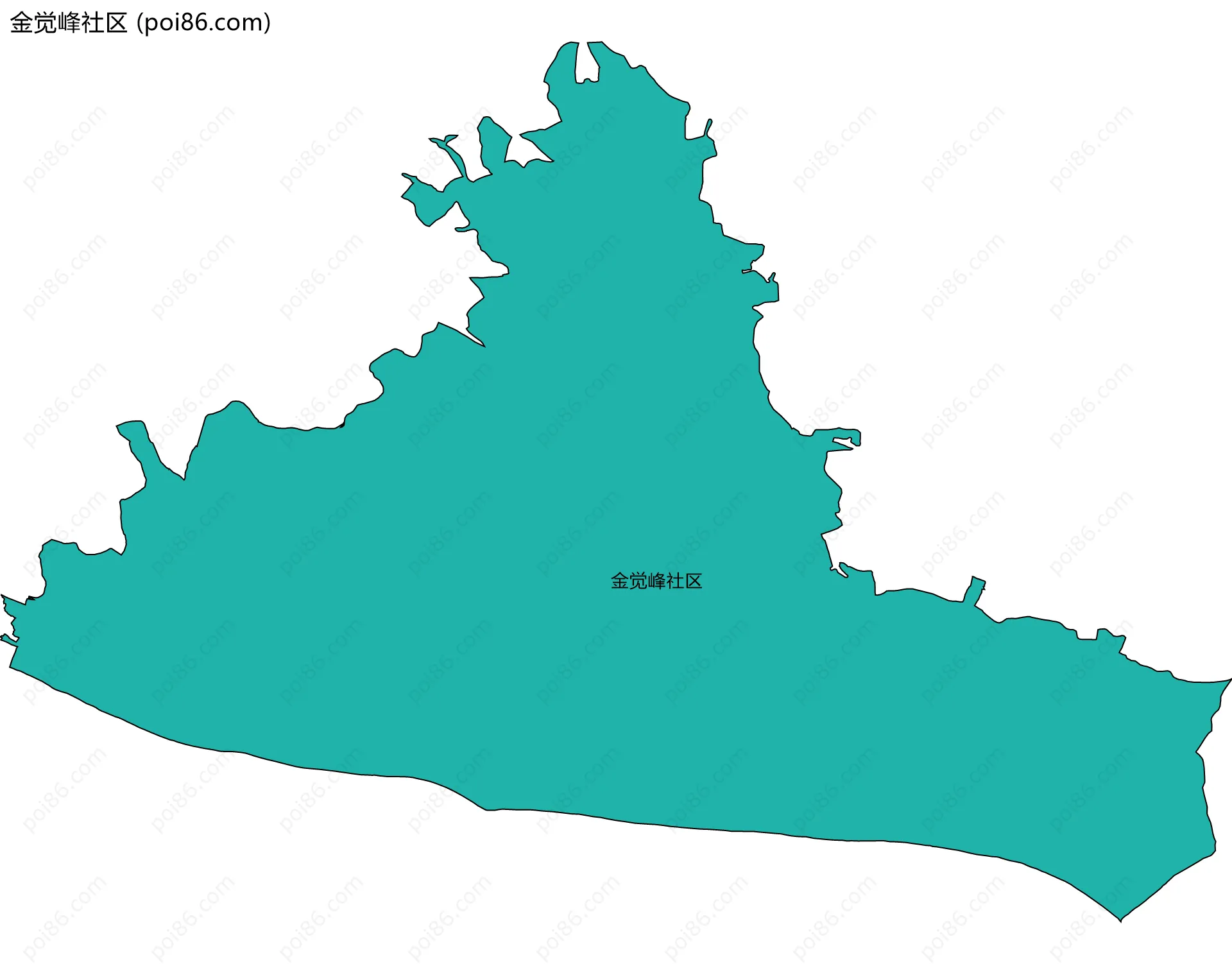 金觉峰社区边界地图