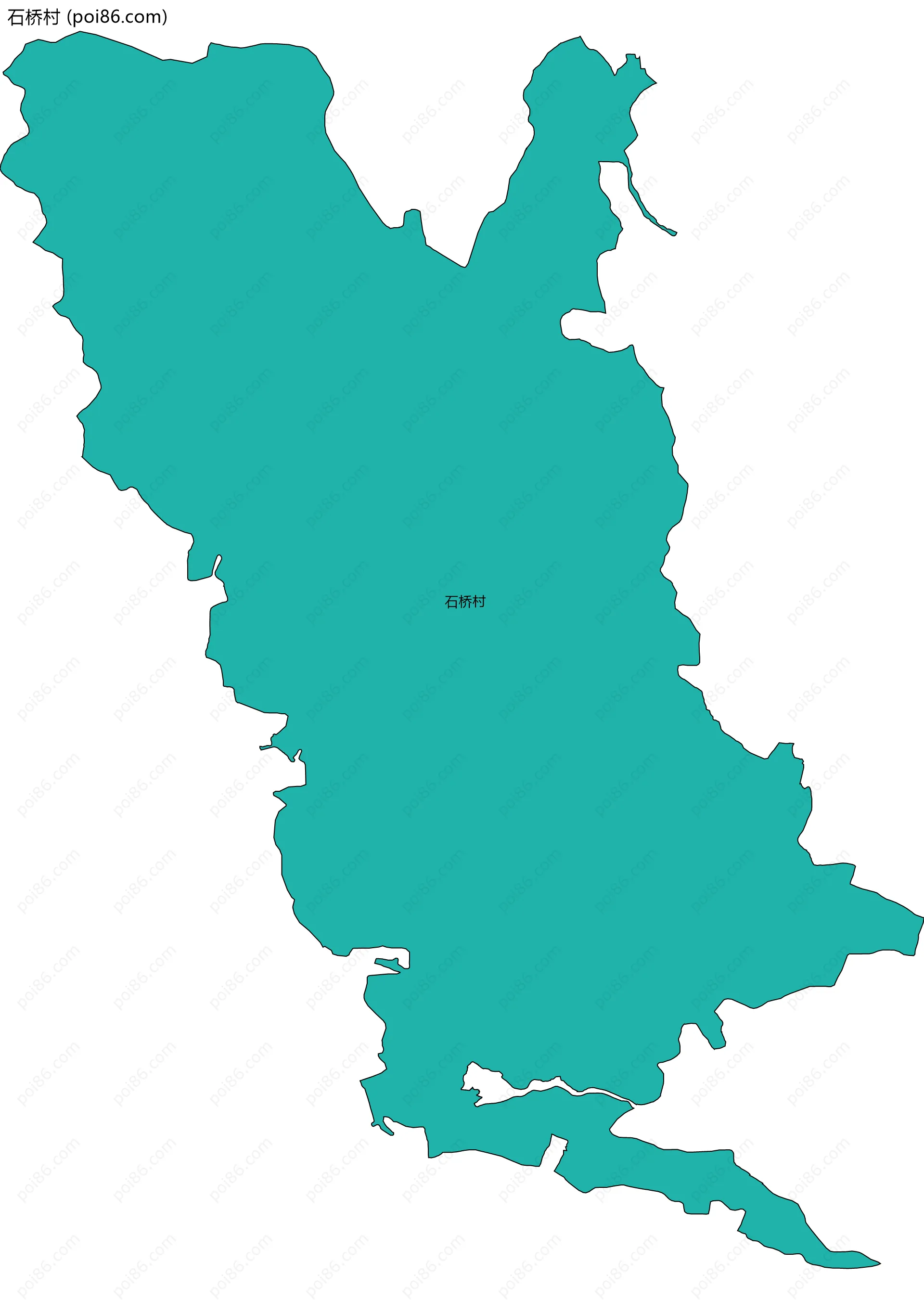 石桥村边界地图