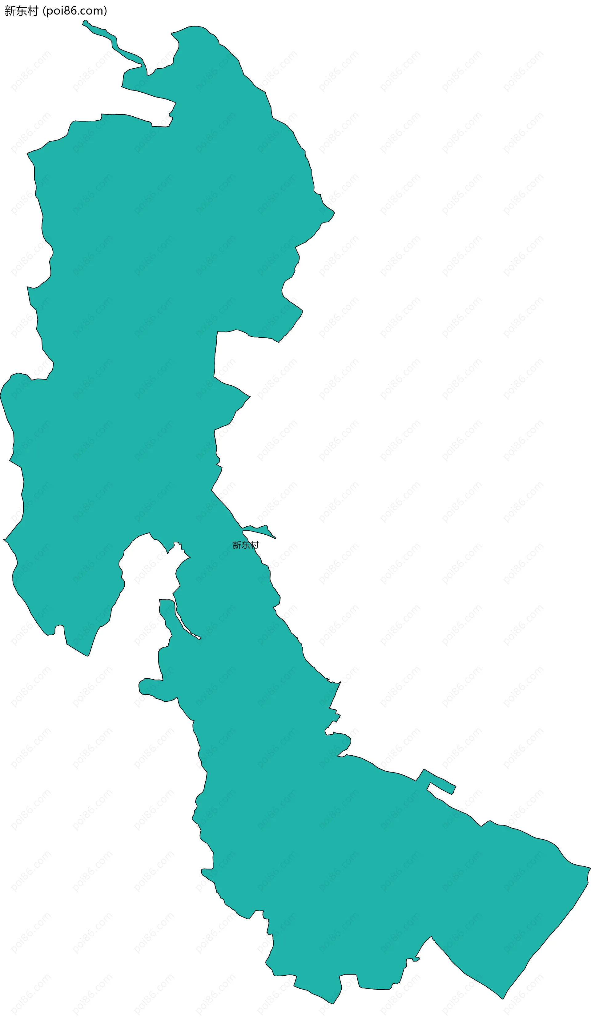 新东村边界地图