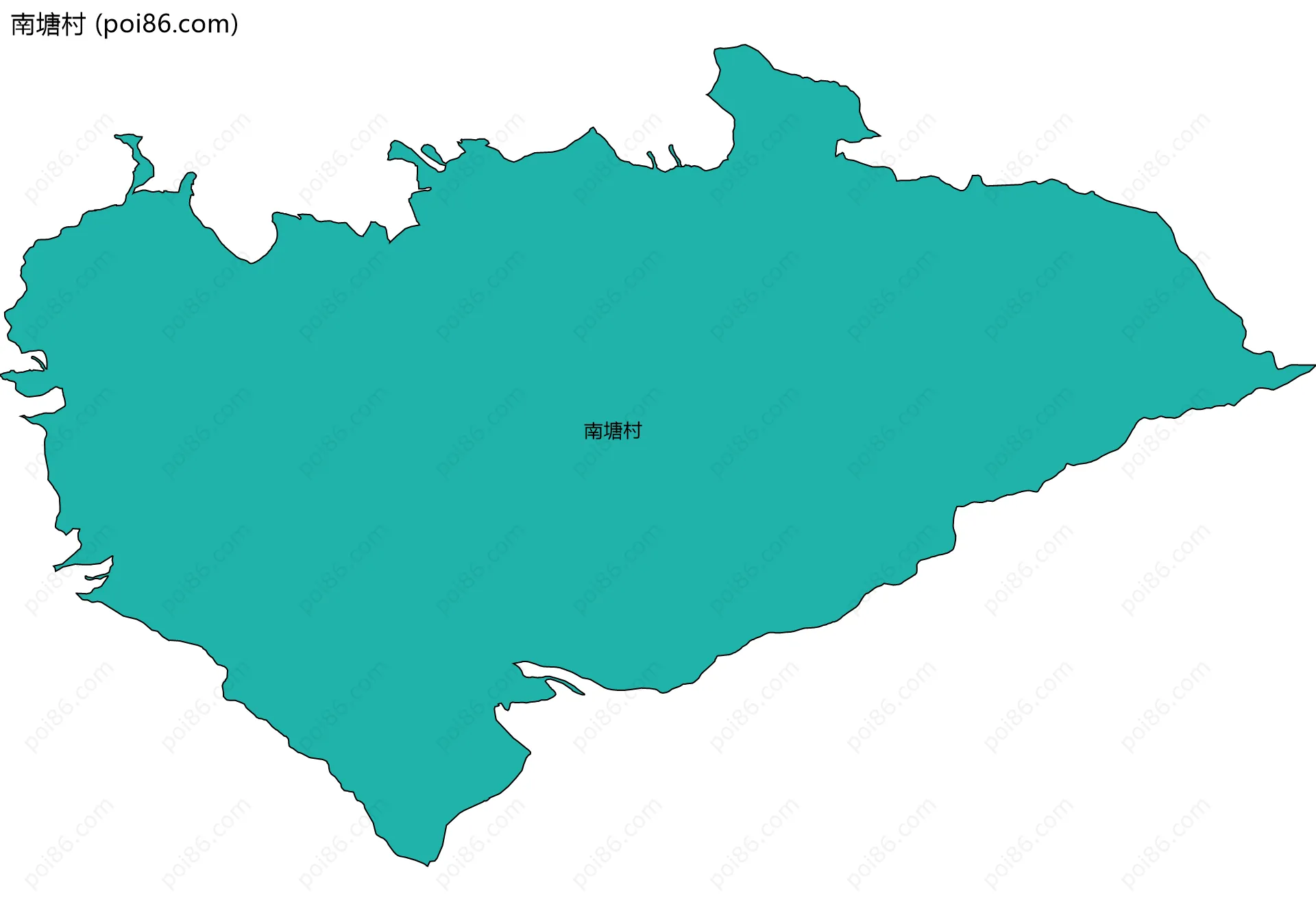 南塘村边界地图